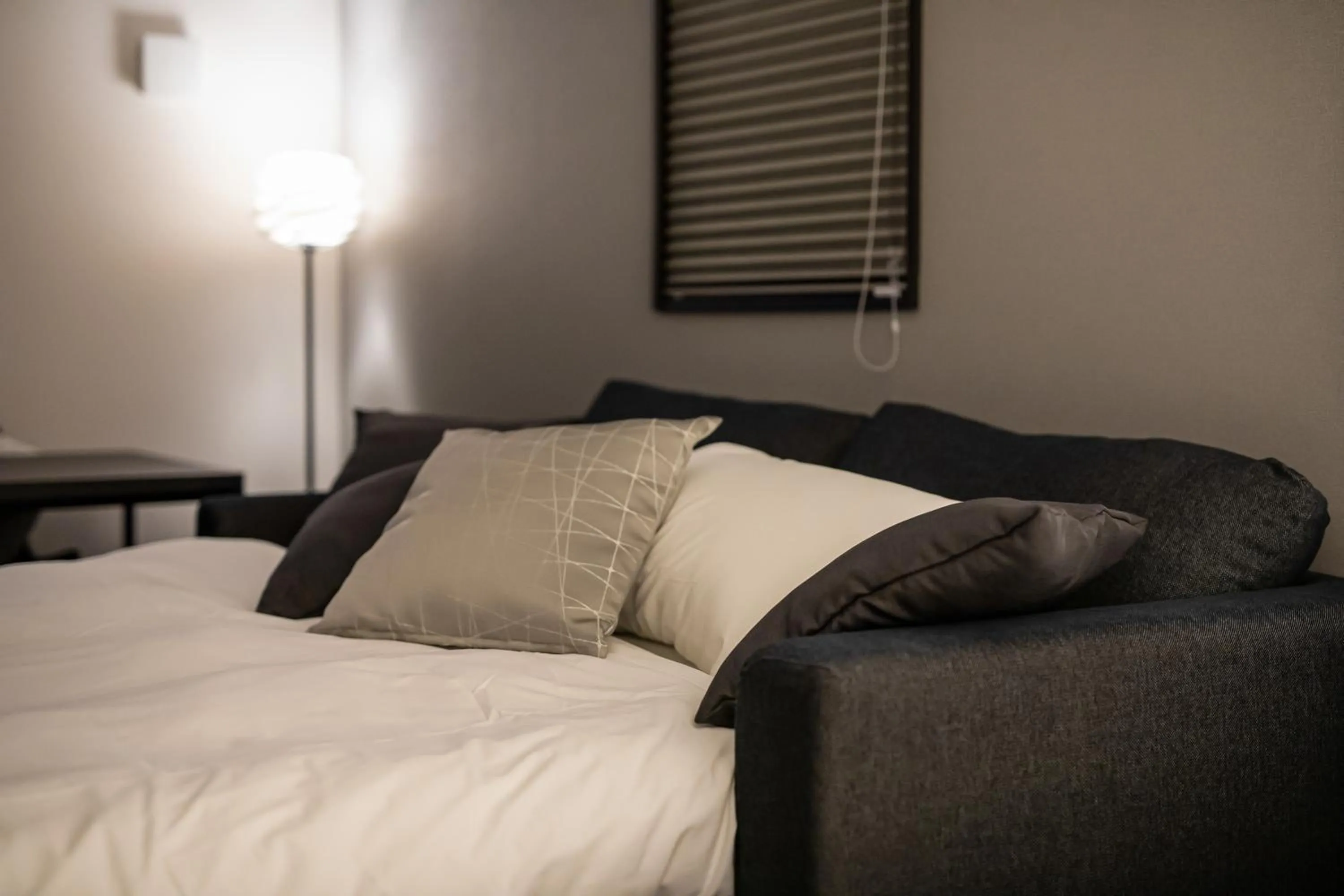 Bed in Akari Nijo-jo