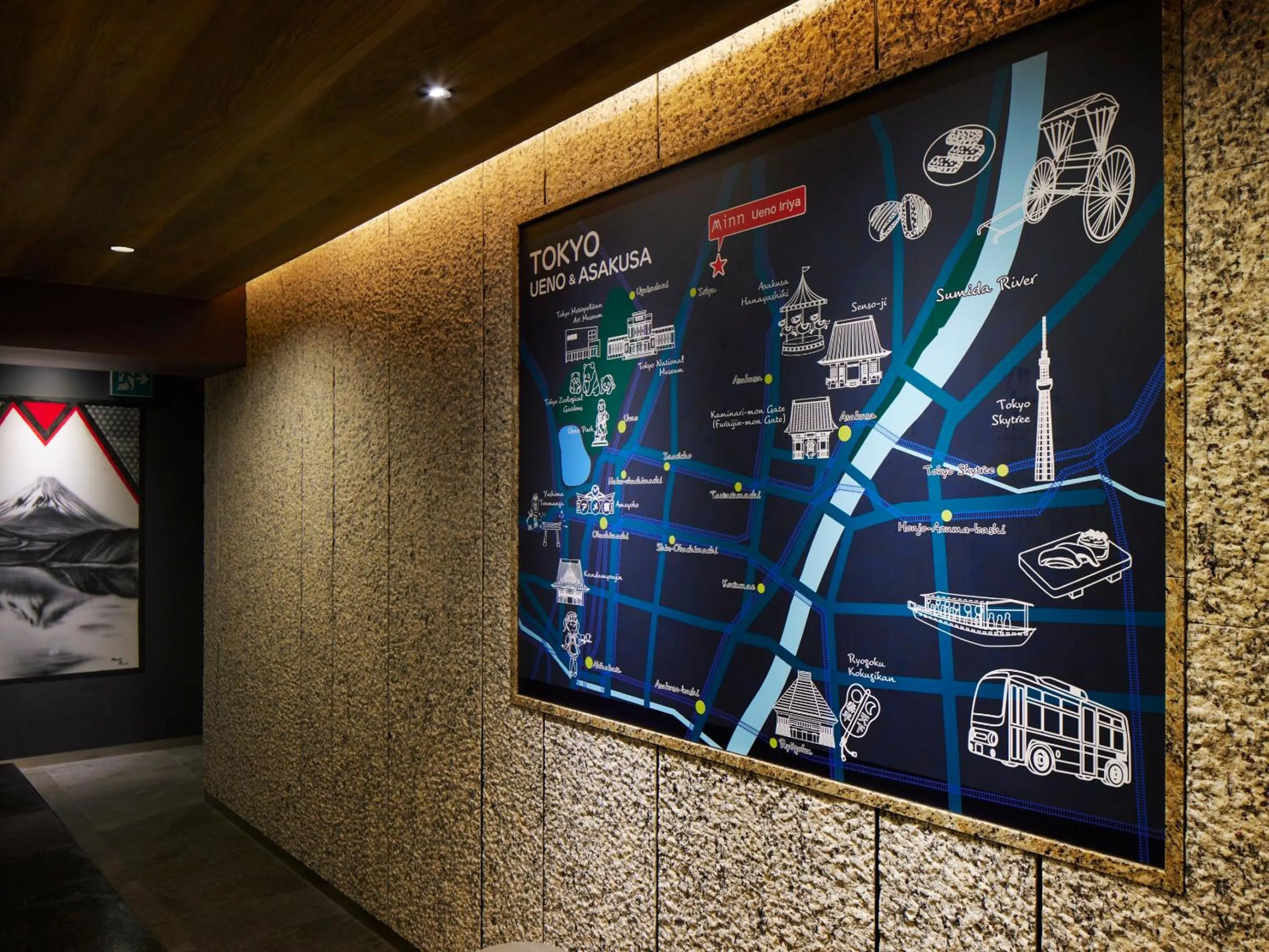 Lobby or reception in Minn Ueno Iriya