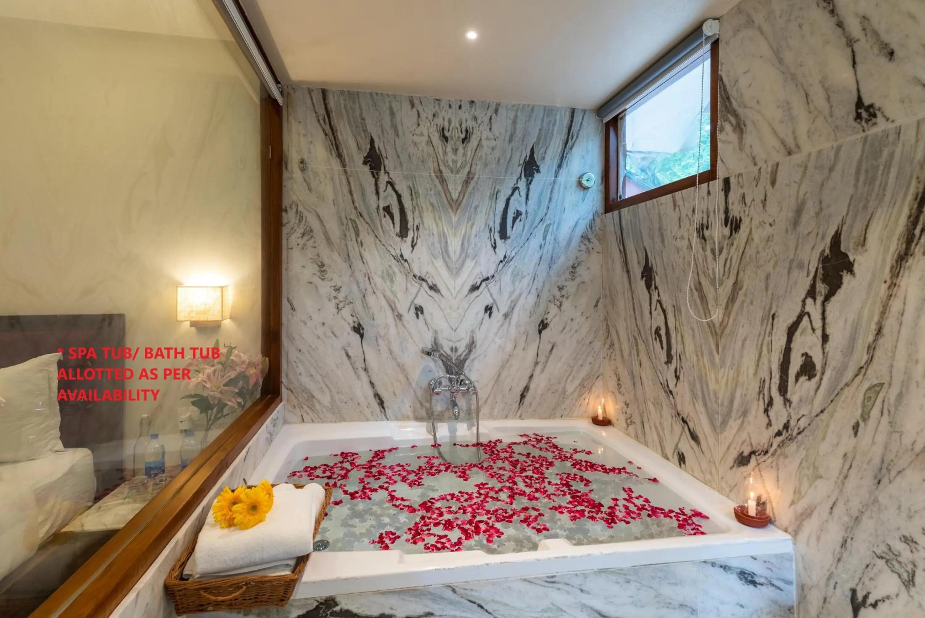 Bath, Bed in Aranya Vilas - A Nature Resort