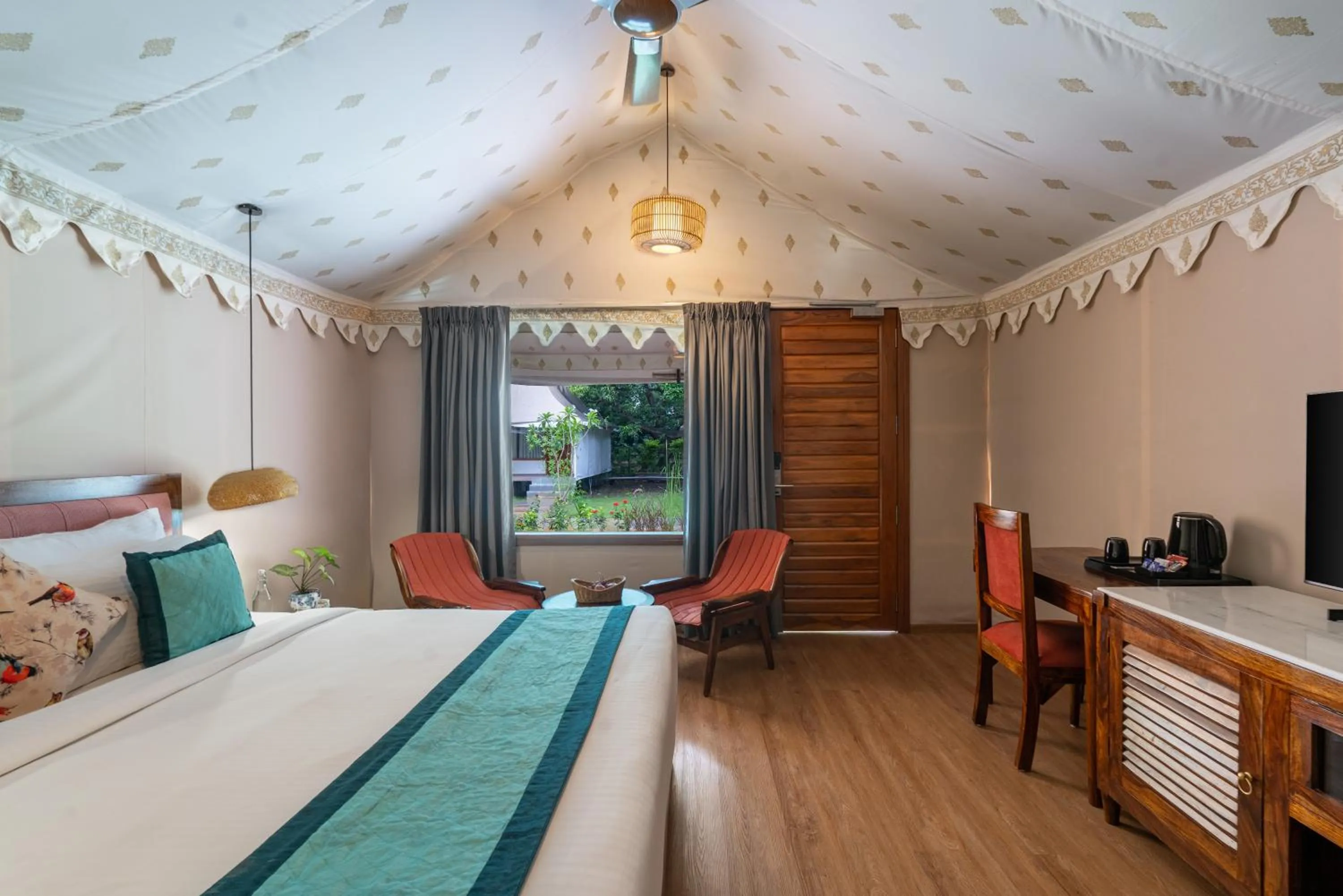 View (from property/room), Bed in Aranya Vilas - A Nature Resort