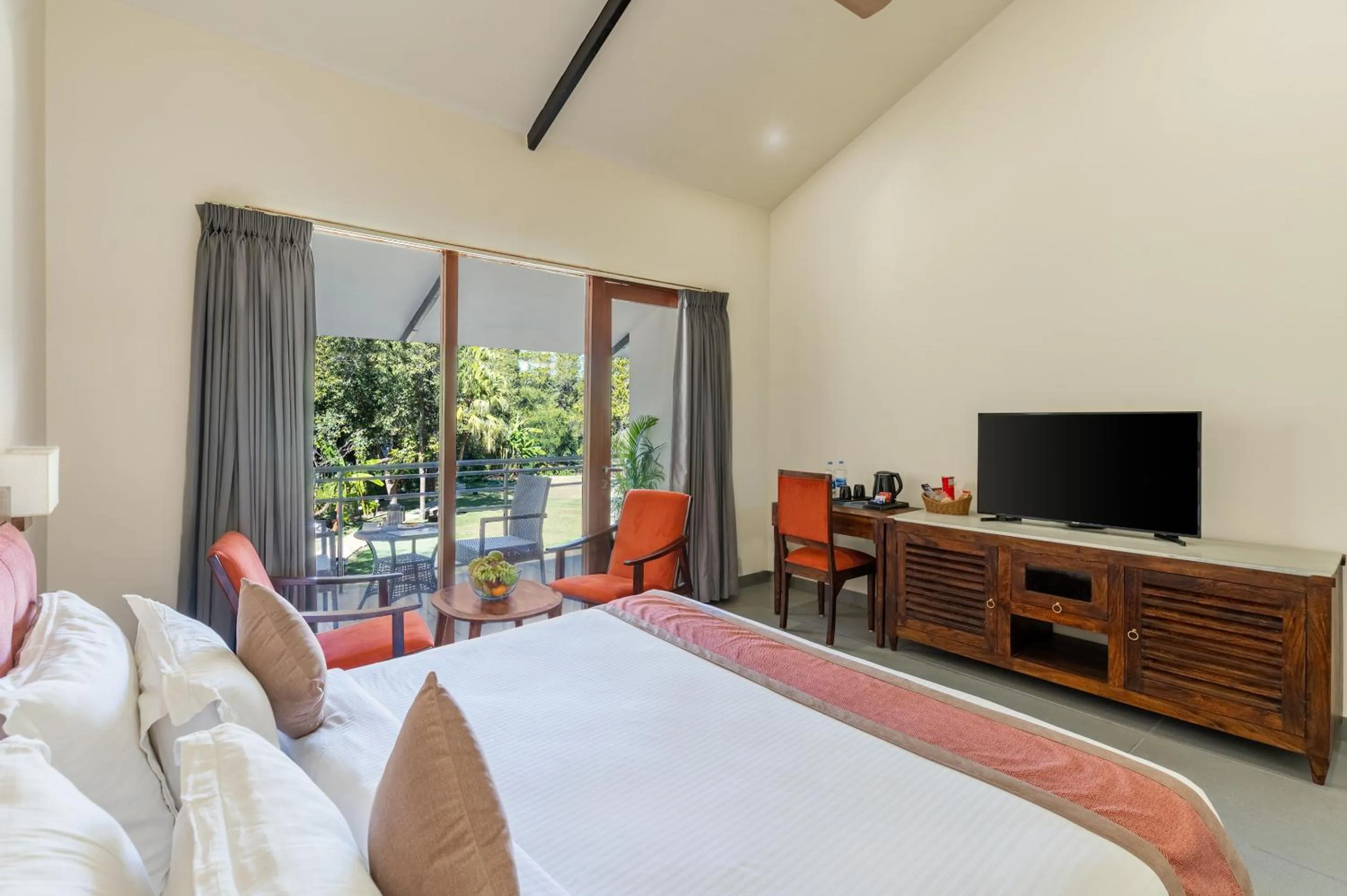 Bed in Aranya Vilas - A Nature Resort