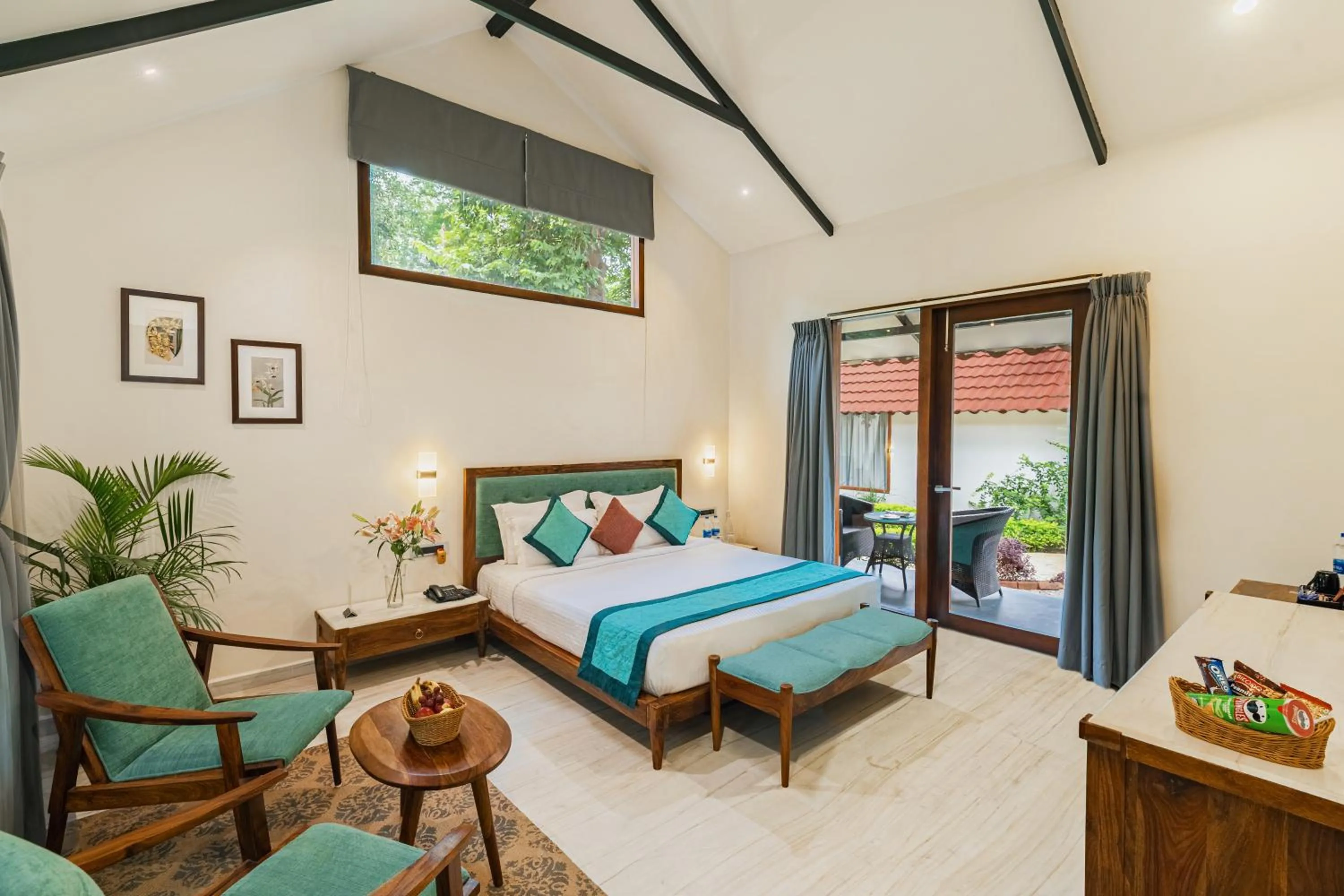Bed in Aranya Vilas - A Nature Resort