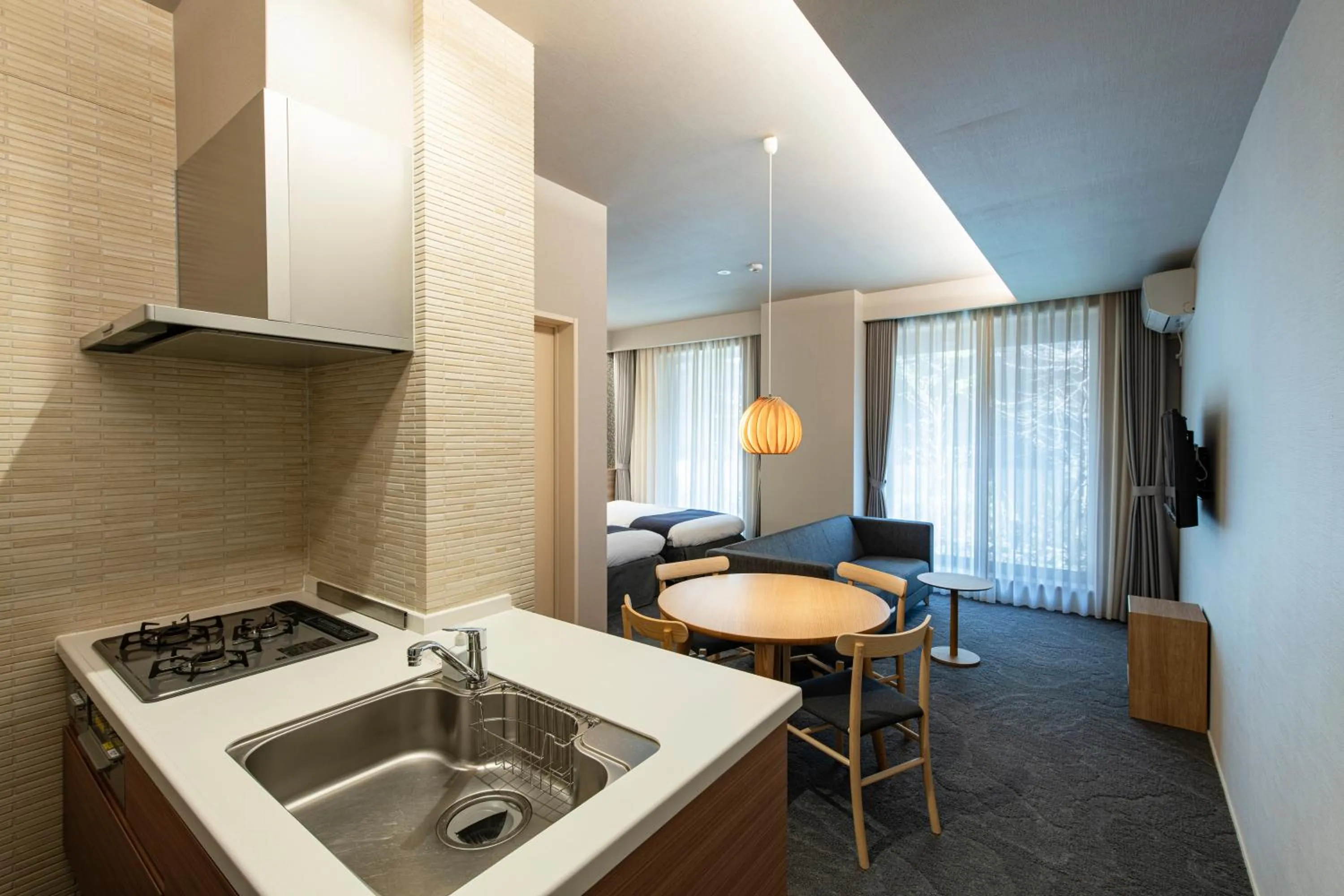 Kitchen or kitchenette in Kyohotel Kishotei Goshominami