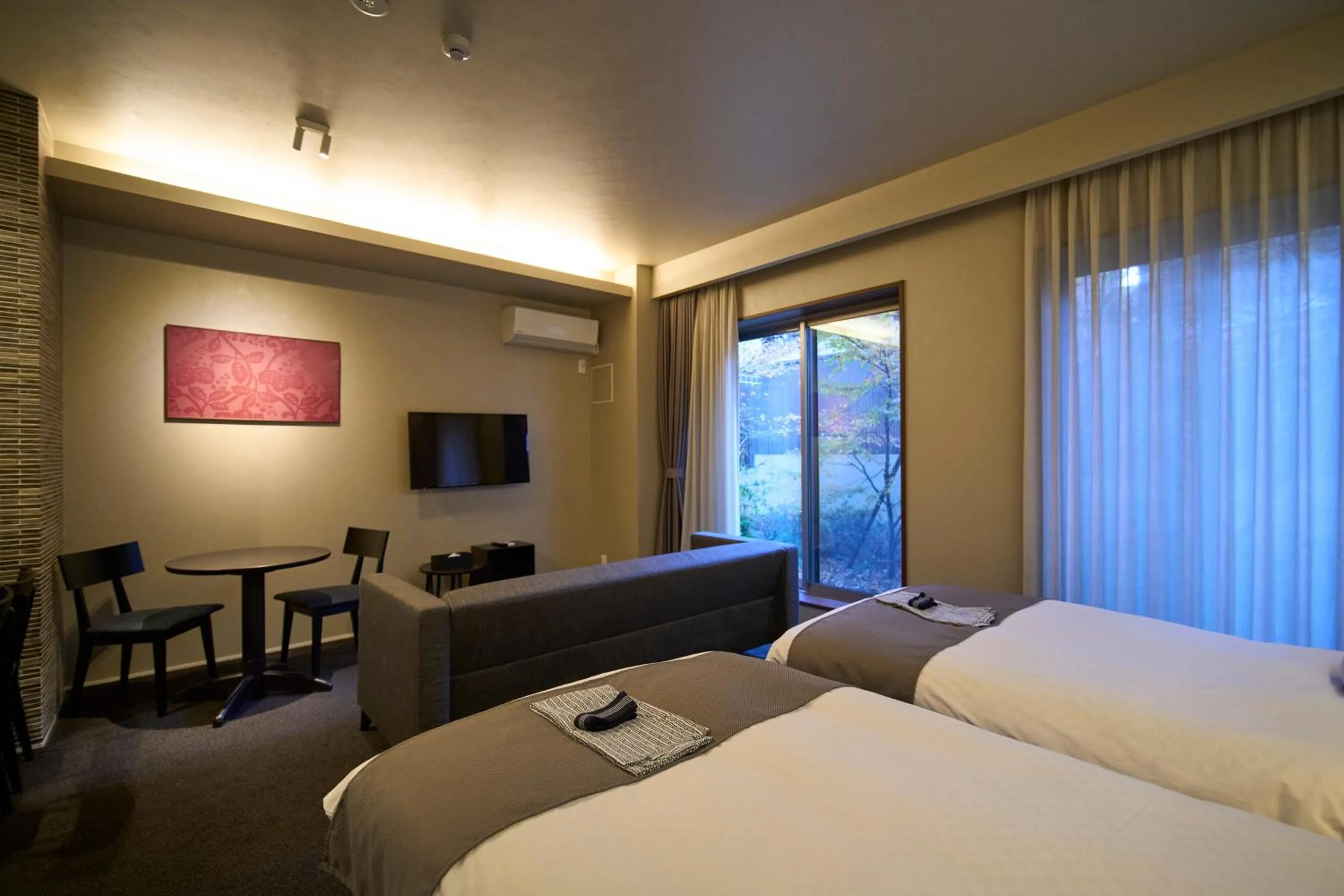 TV and multimedia, Bed in Kyohotel Kishotei Goshominami