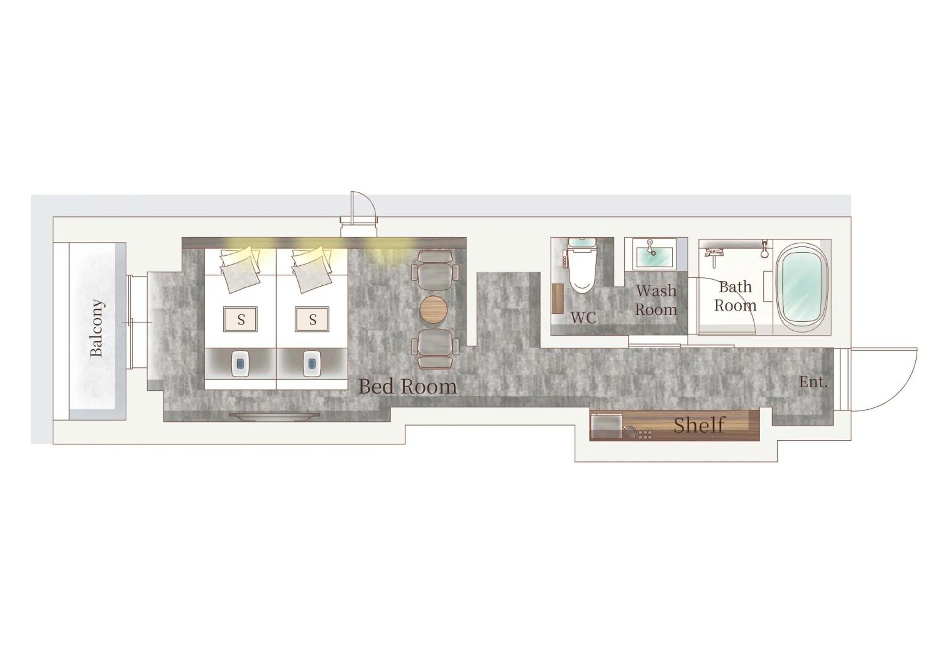 Floor plan in Kyohotel Kishotei Goshominami