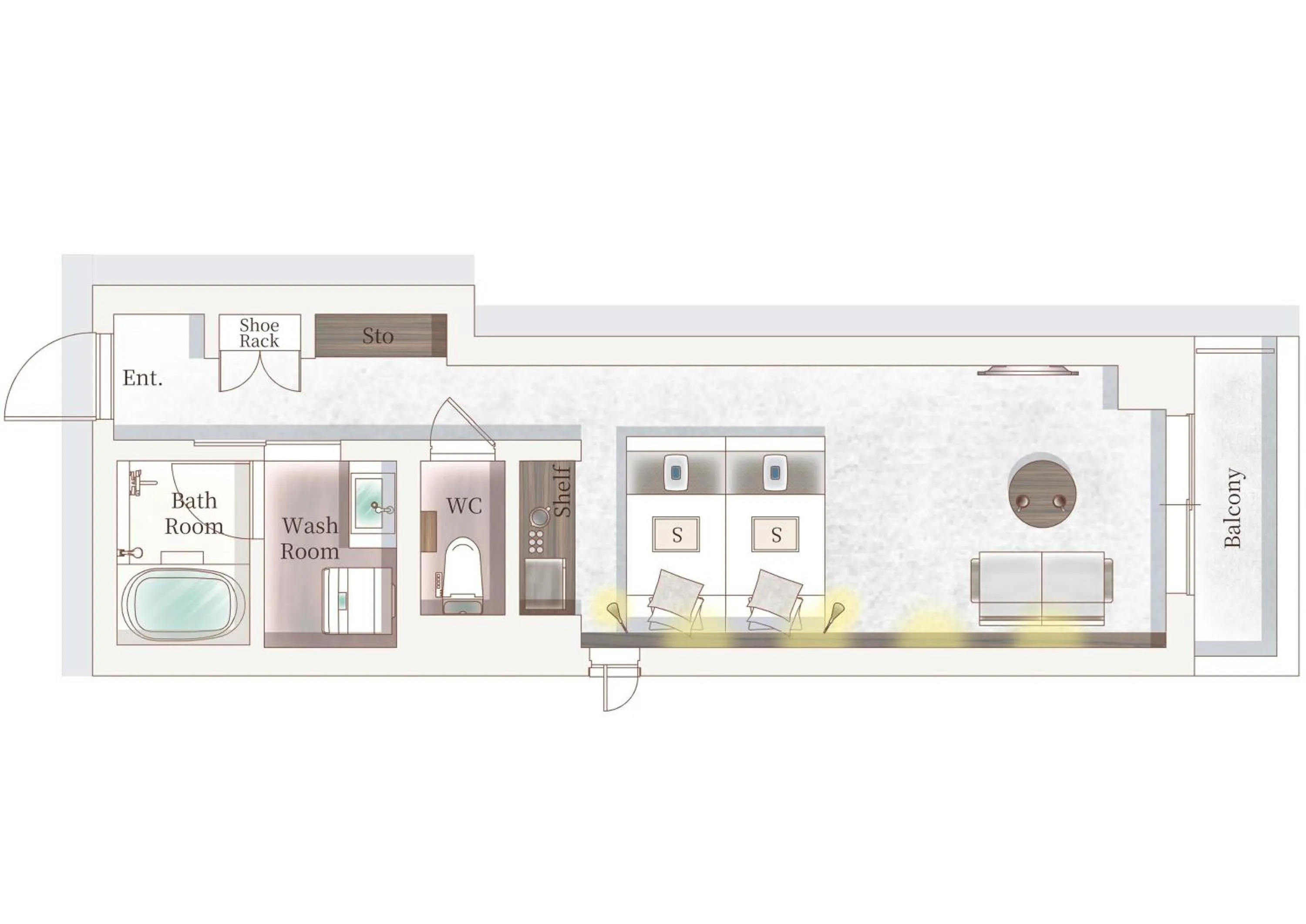 Floor plan in Kyohotel Kishotei Goshominami