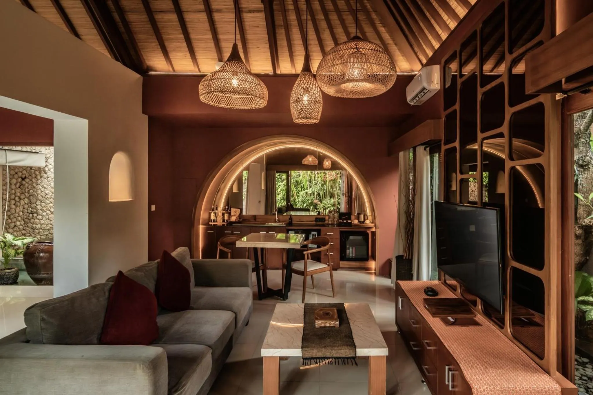 Living room in Seminyak Sanctuary Villa by Ini Vie Hospitality