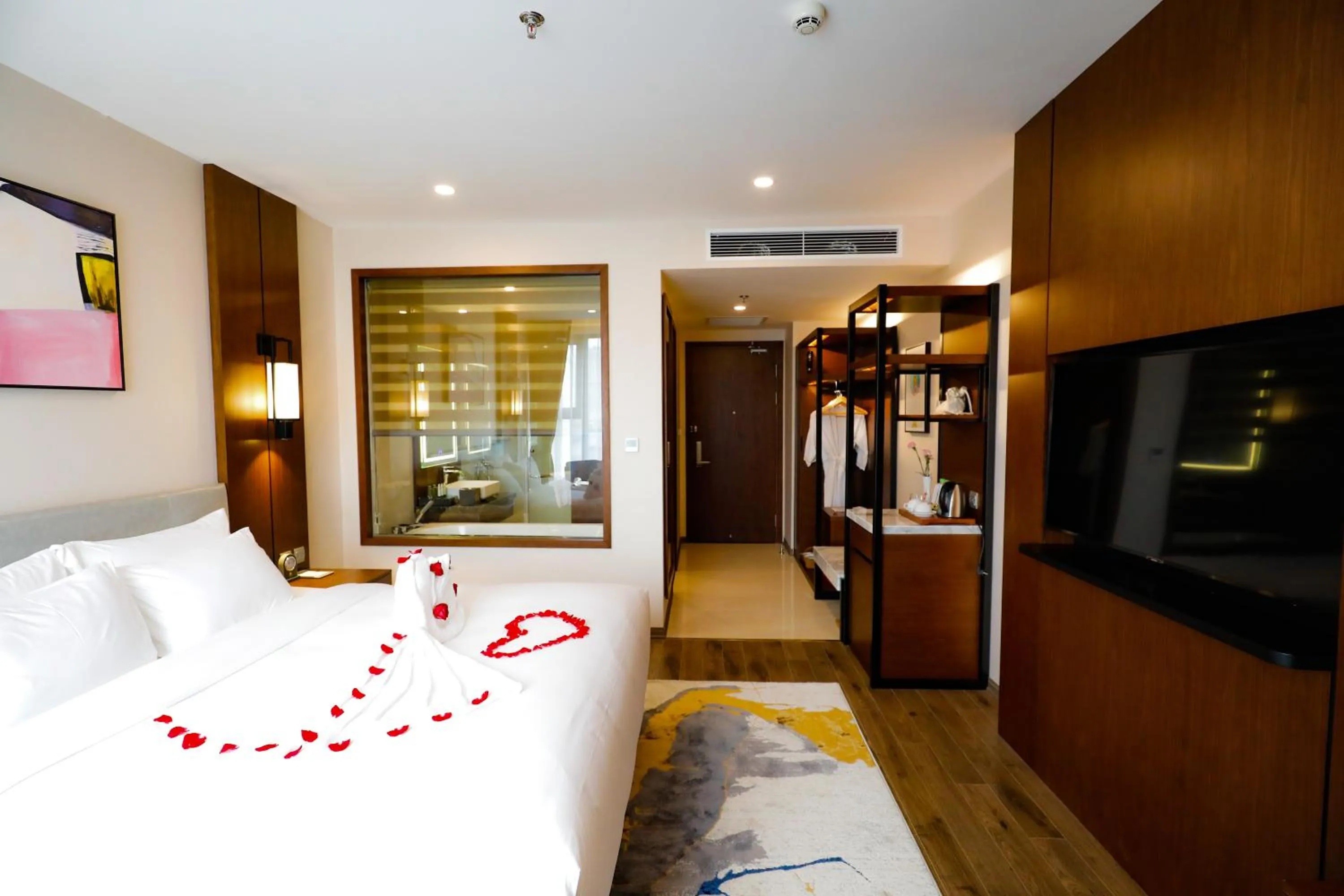 Photo of the whole room, Bed in Grand Phoenix Hotel Bac Ninh