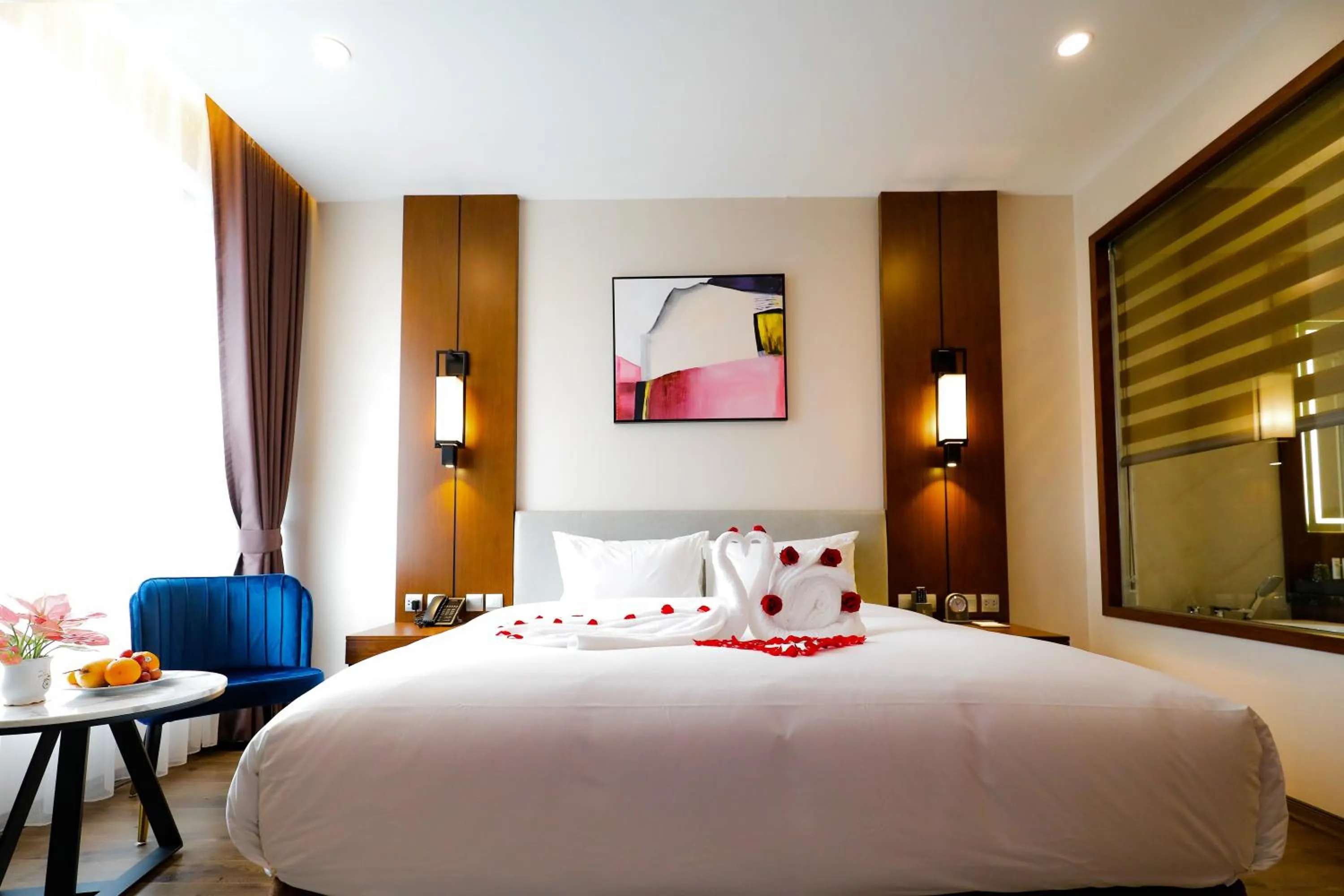 Bed in Grand Phoenix Hotel Bac Ninh