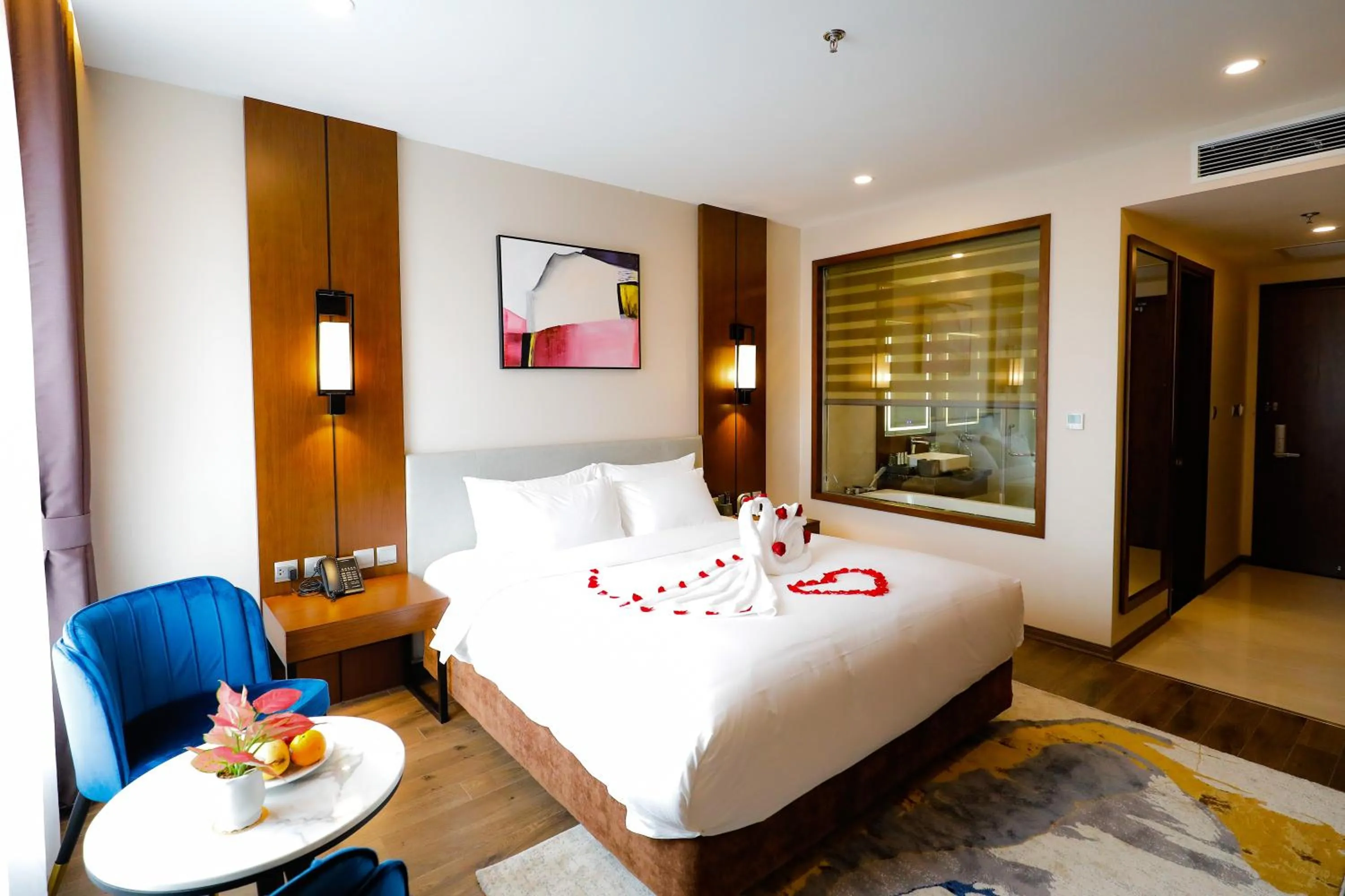 Bed in Grand Phoenix Hotel Bac Ninh