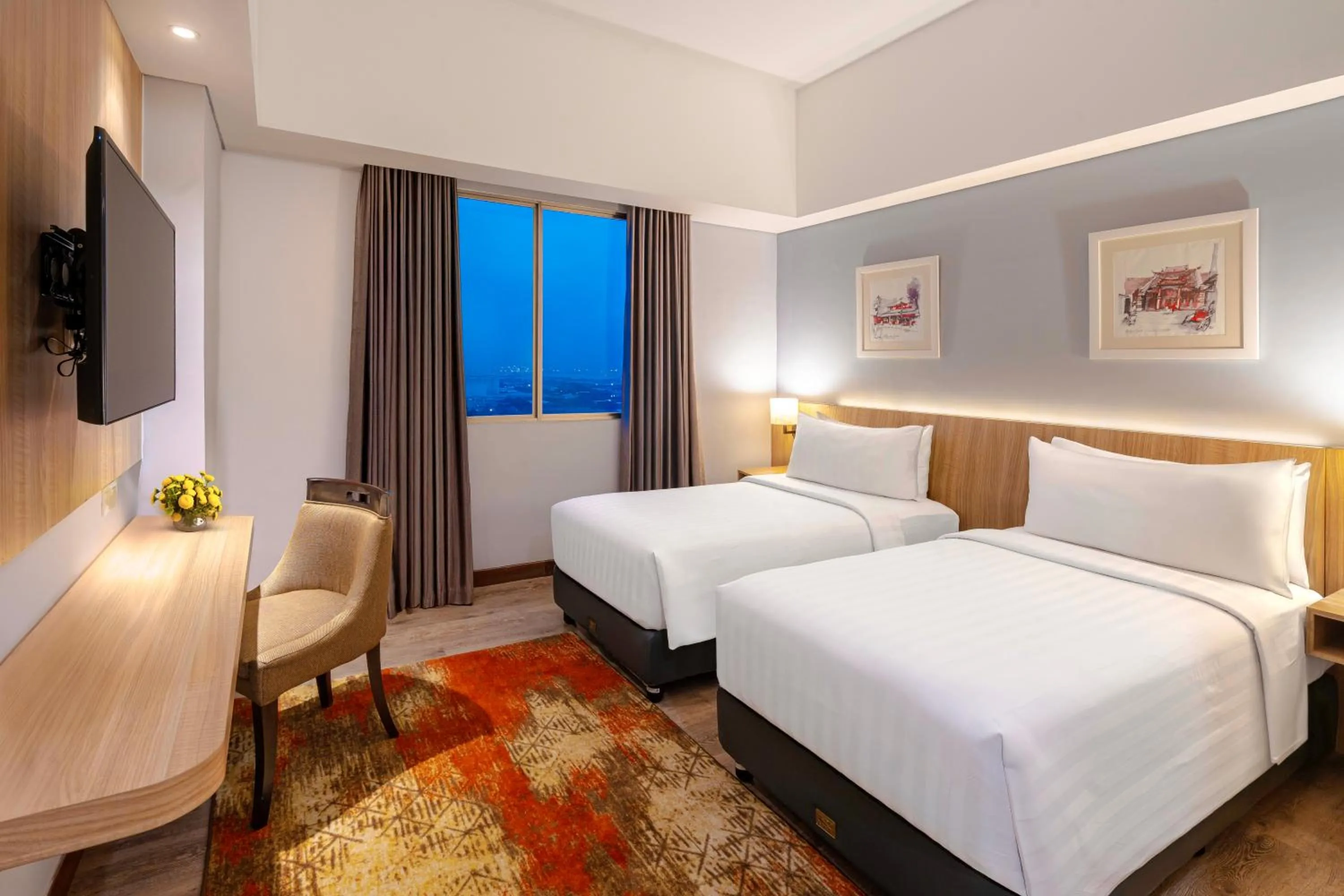 Bed in Aston Gresik Hotel & Conference Center