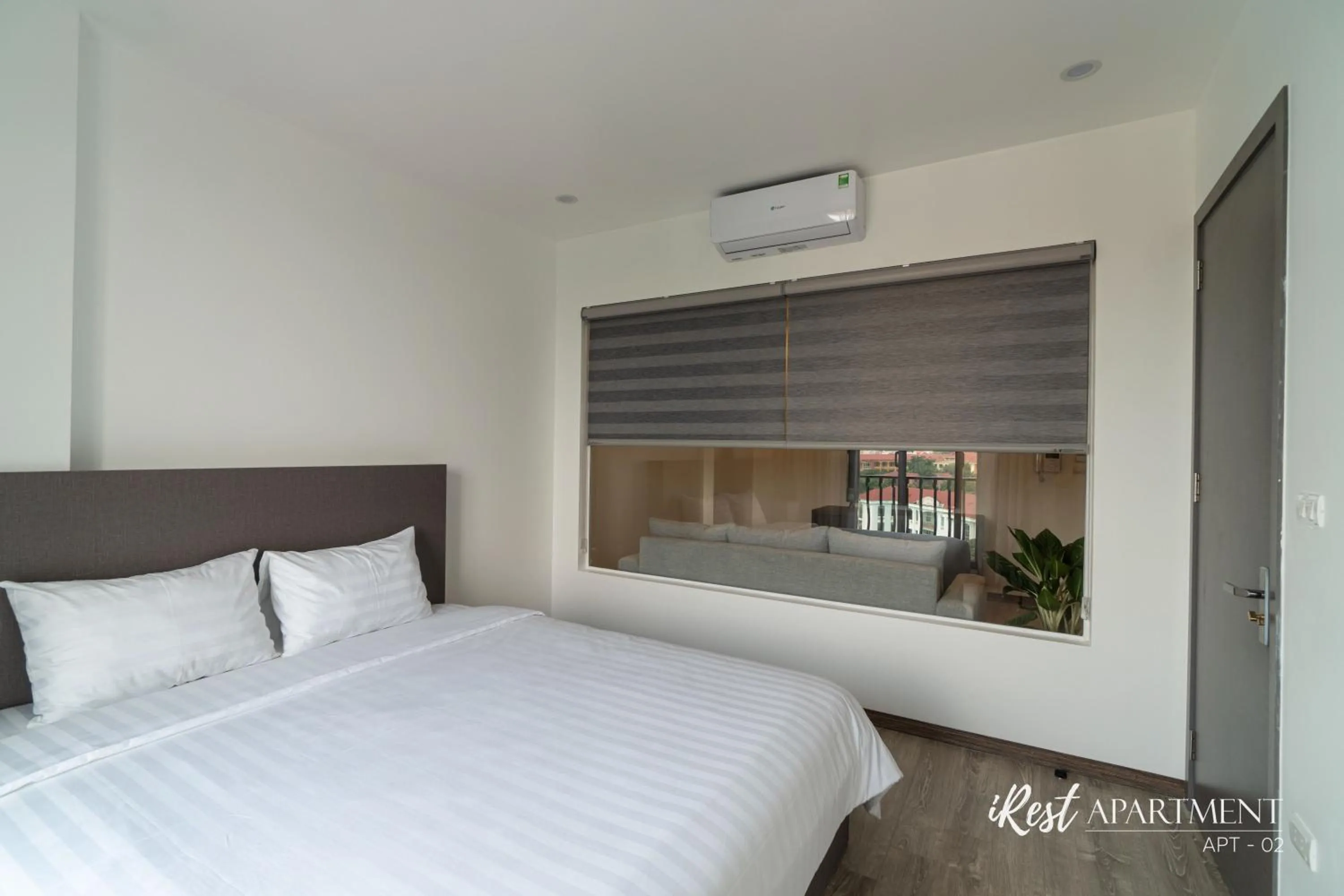Bed in iRest Apartment Vinh Yen