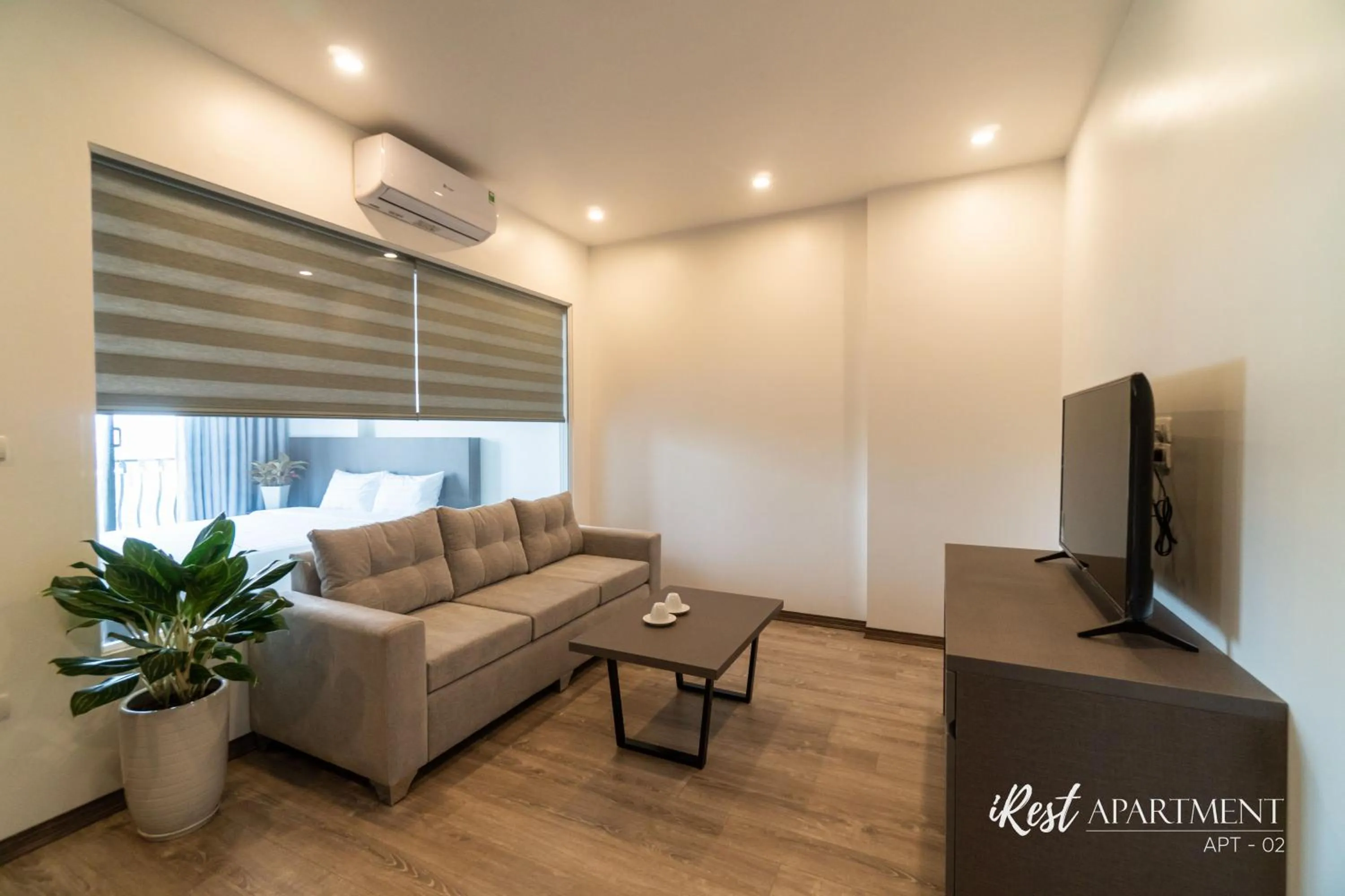 Living room in iRest Apartment Vinh Yen
