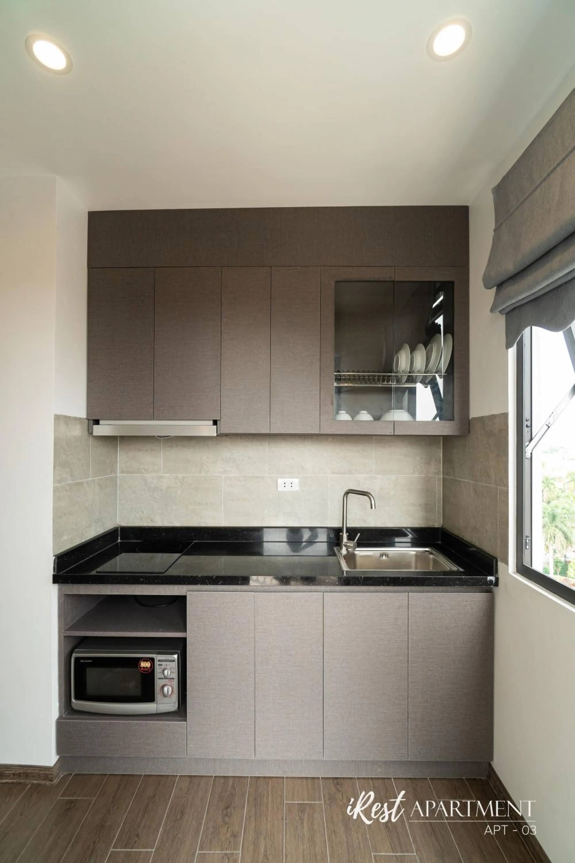 Kitchen or kitchenette in iRest Apartment Vinh Yen