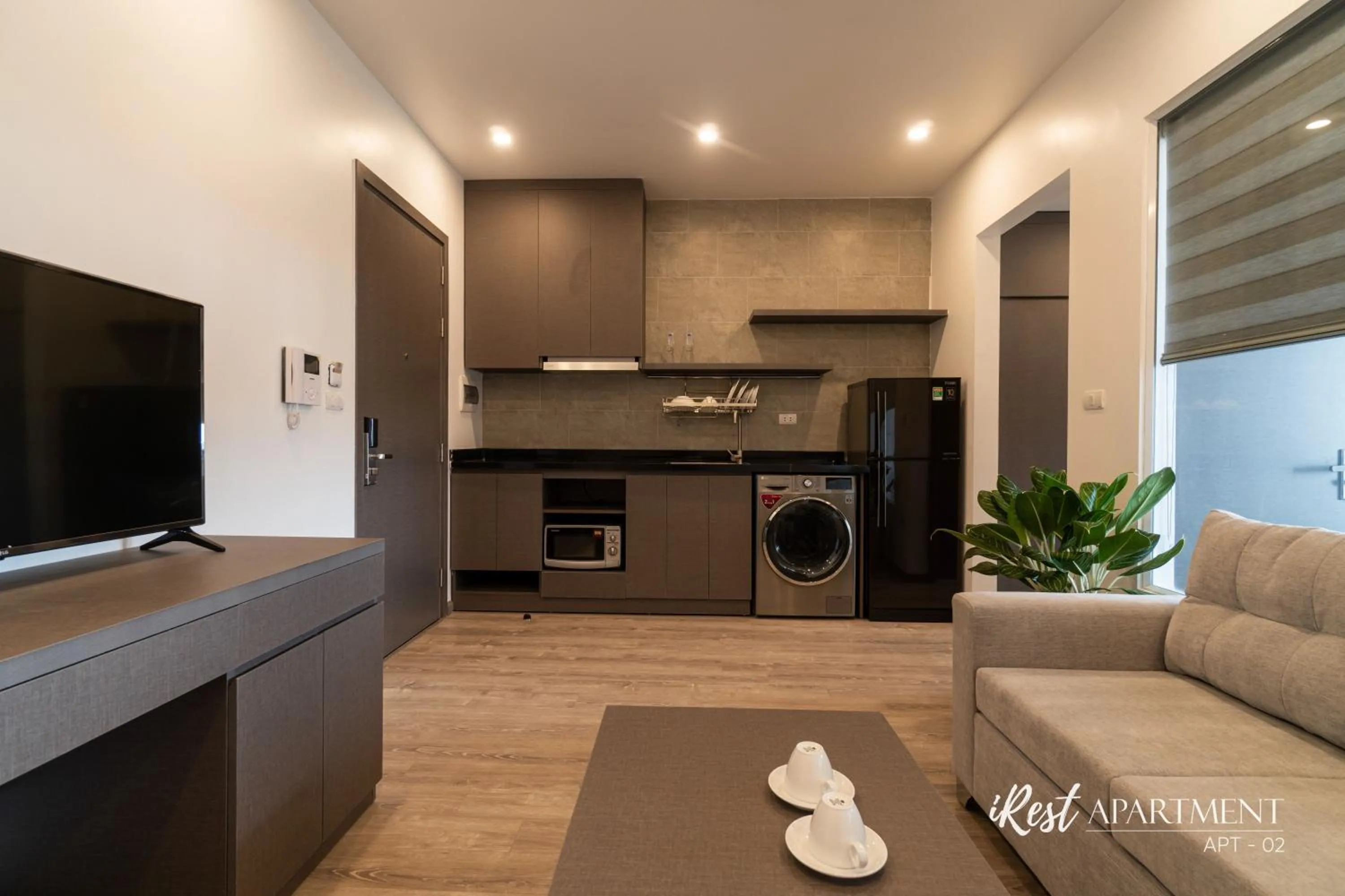 Kitchen or kitchenette in iRest Apartment Vinh Yen