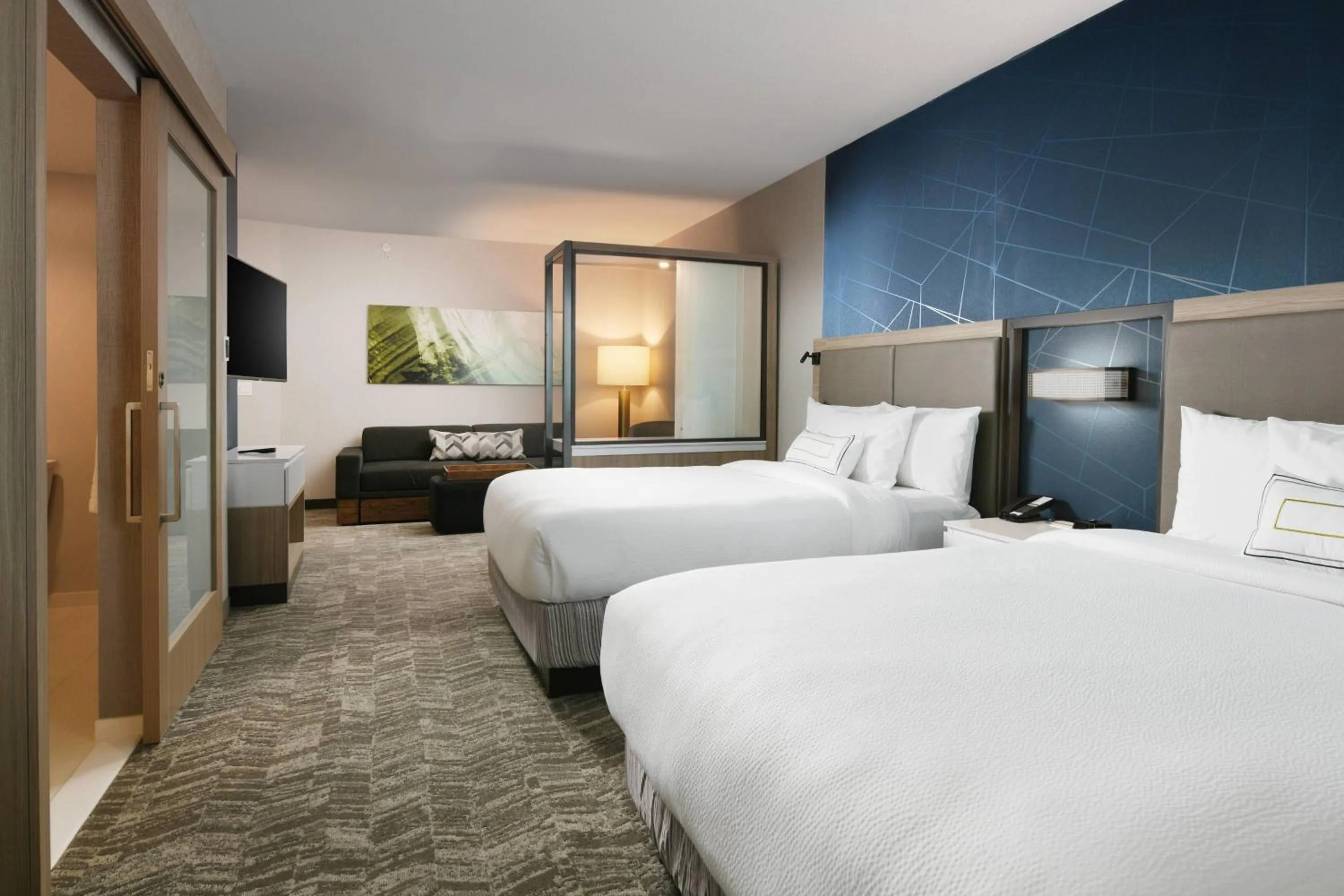 Bedroom, Bed in SpringHill Suites Dallas DFW Airport South/CentrePort