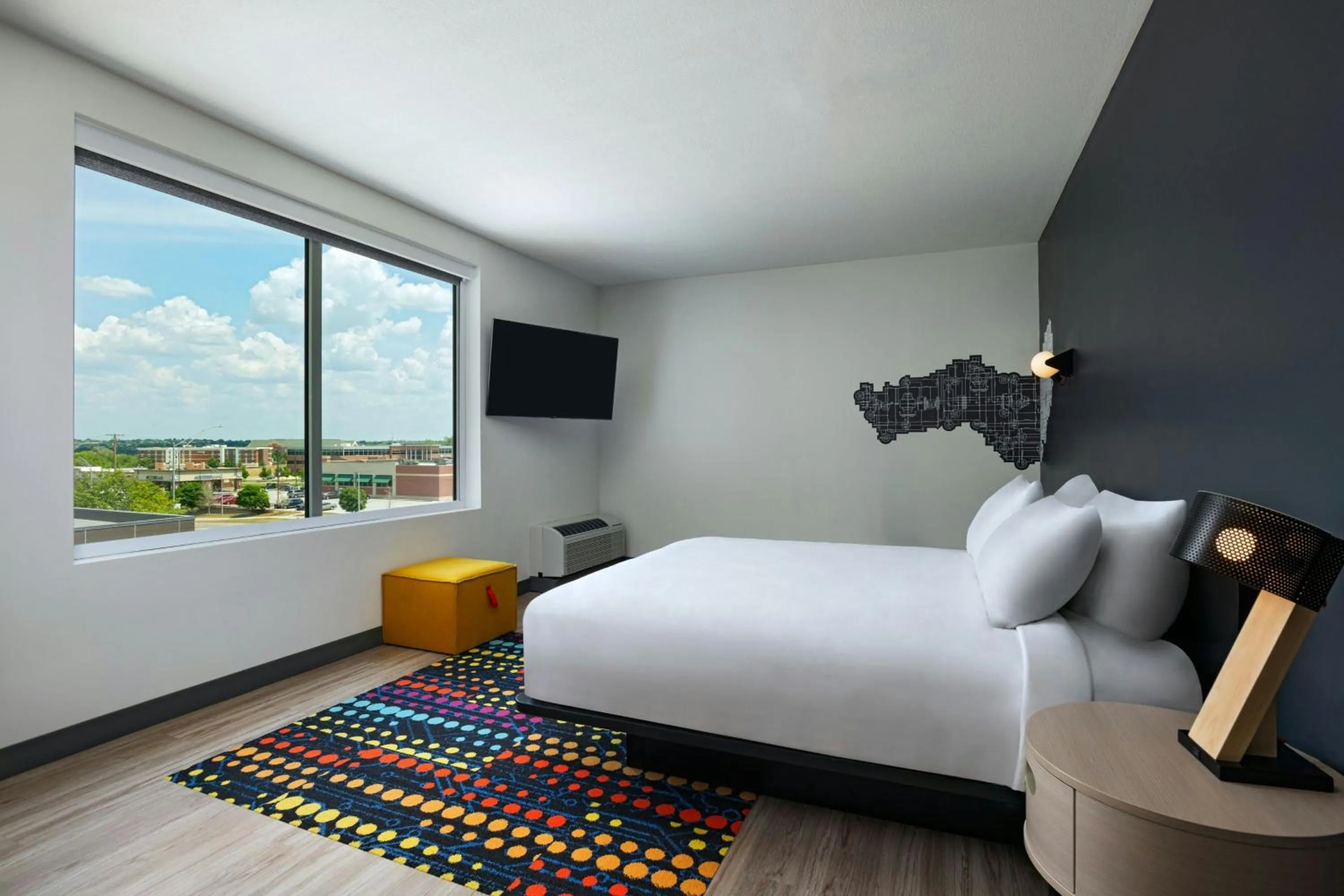 Bedroom, Bed in Aloft Omaha West