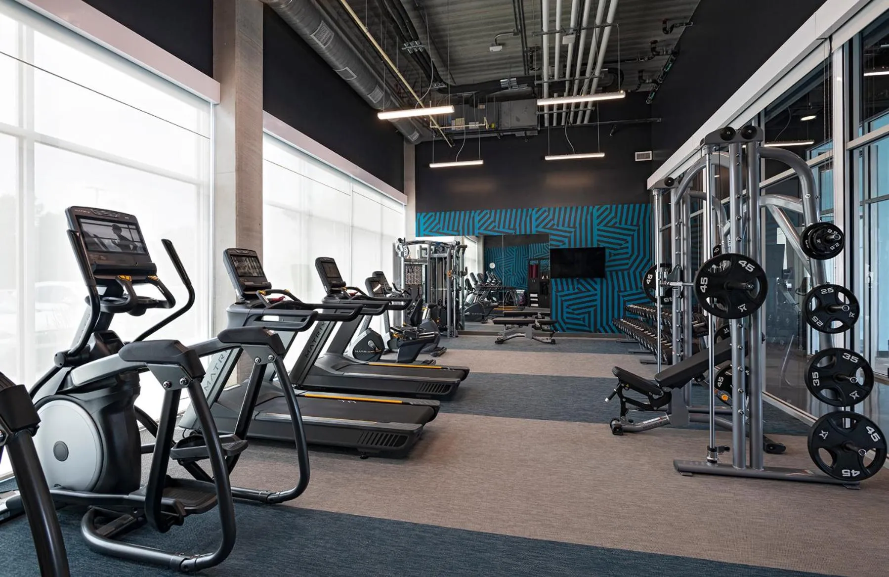 Fitness centre/facilities in Aloft Omaha West