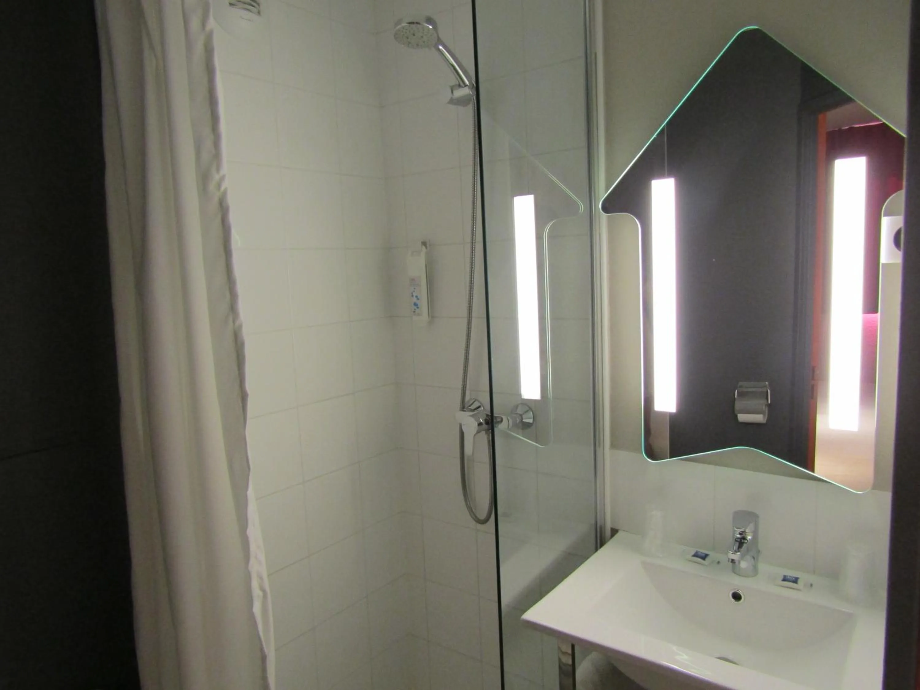 Bathroom in ibis budget Chilly-Mazarin Les Champarts