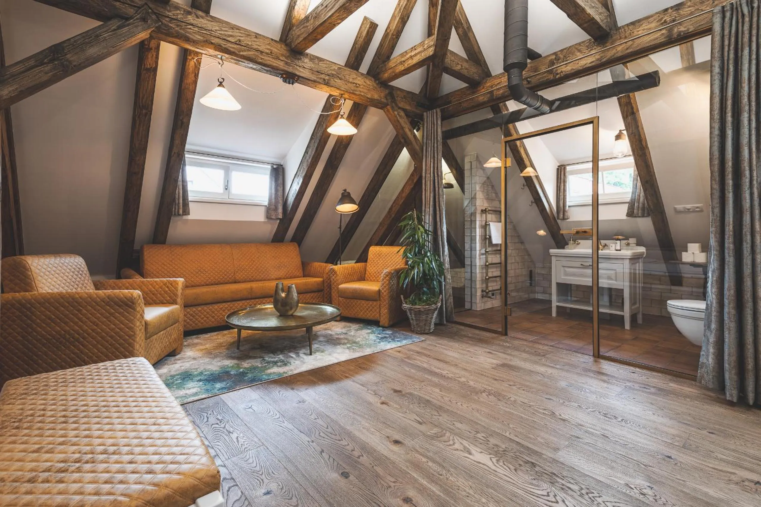 Living room in Apartmány Šupina