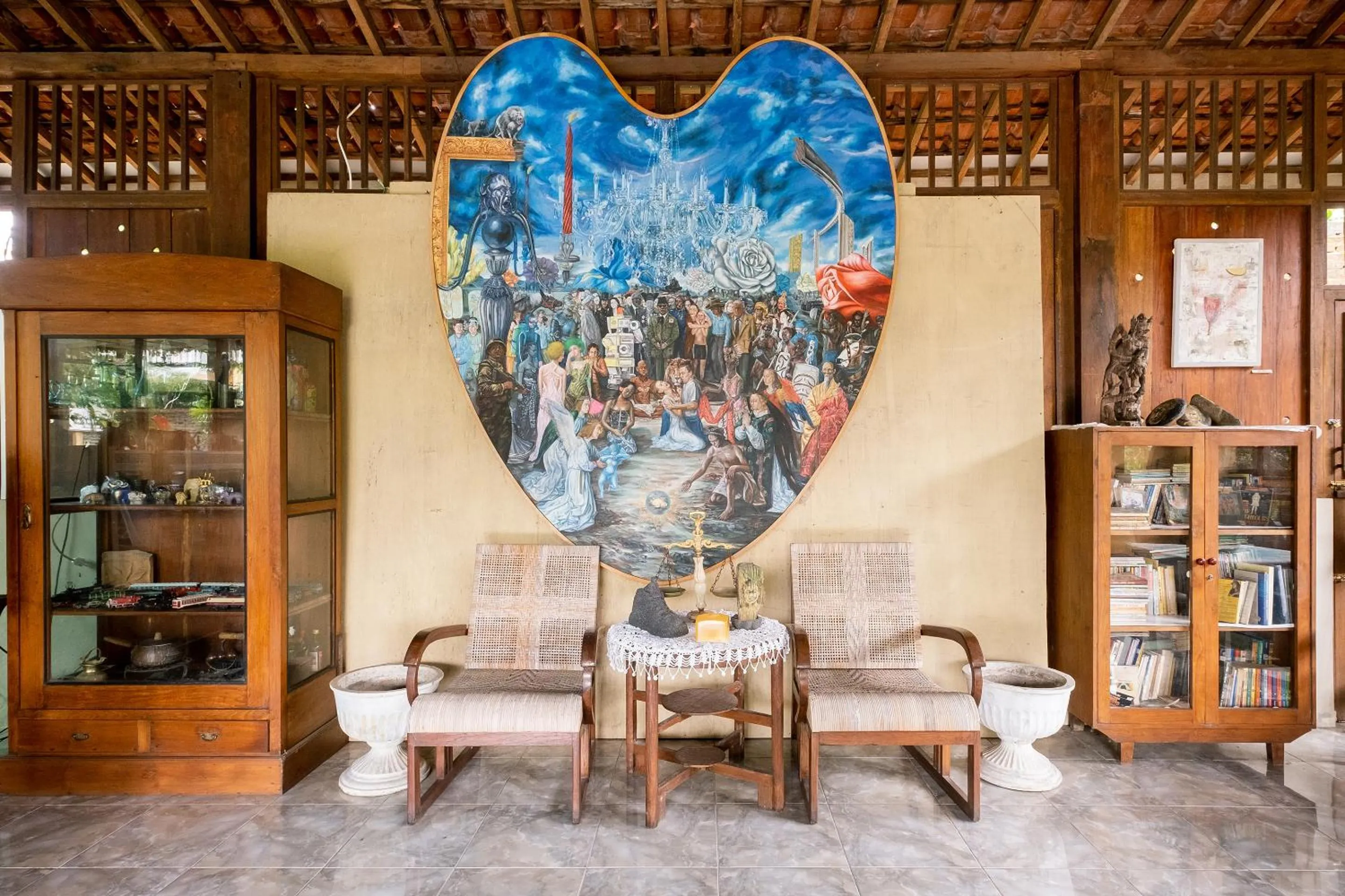 Seating area in Mettaloka Guesthouse