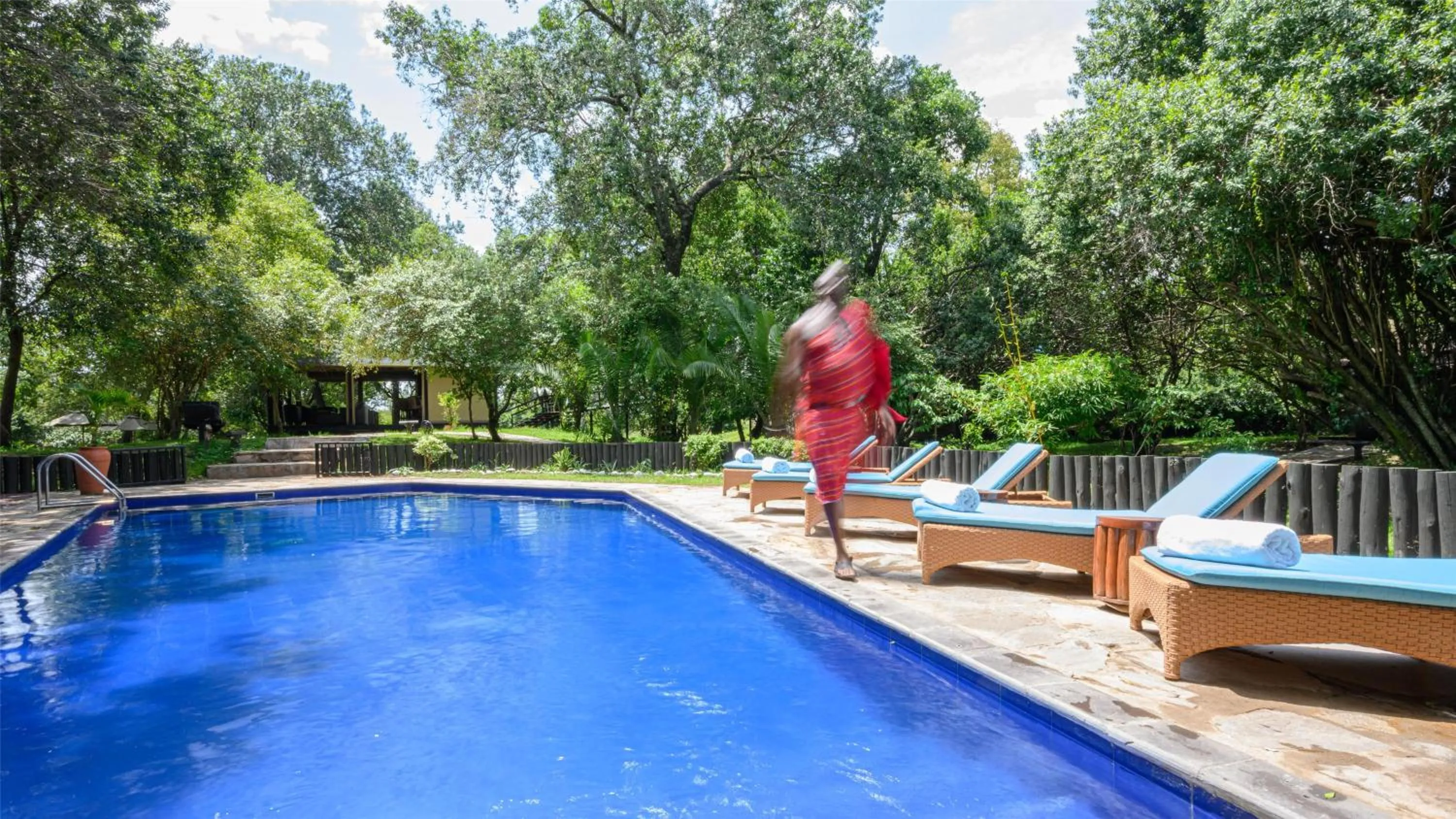 Pool view in Olare Mara Kempinski