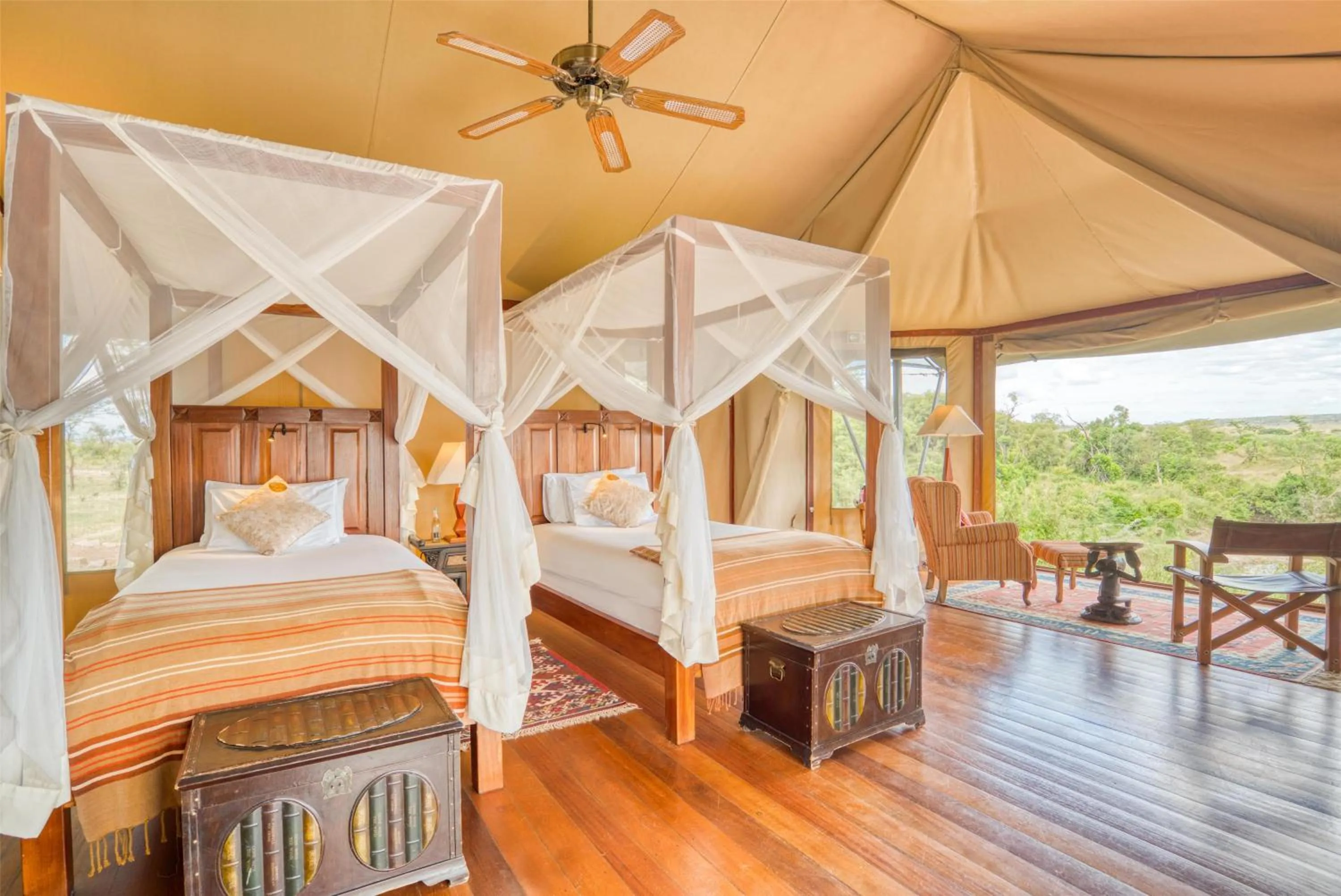 Bedroom, Bed in Olare Mara Kempinski