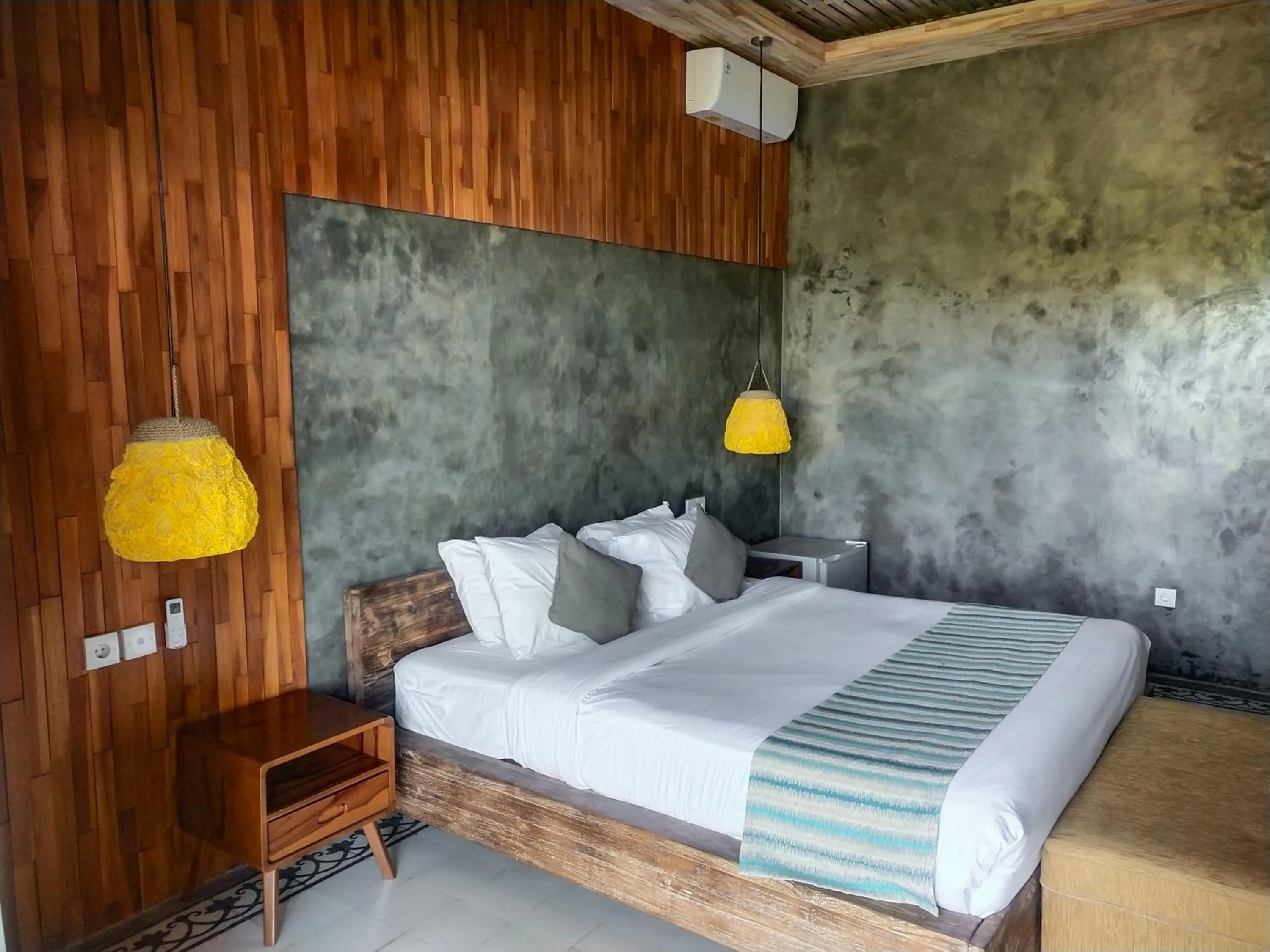 Bed in La Pan Nam Exotic Villas and Spa