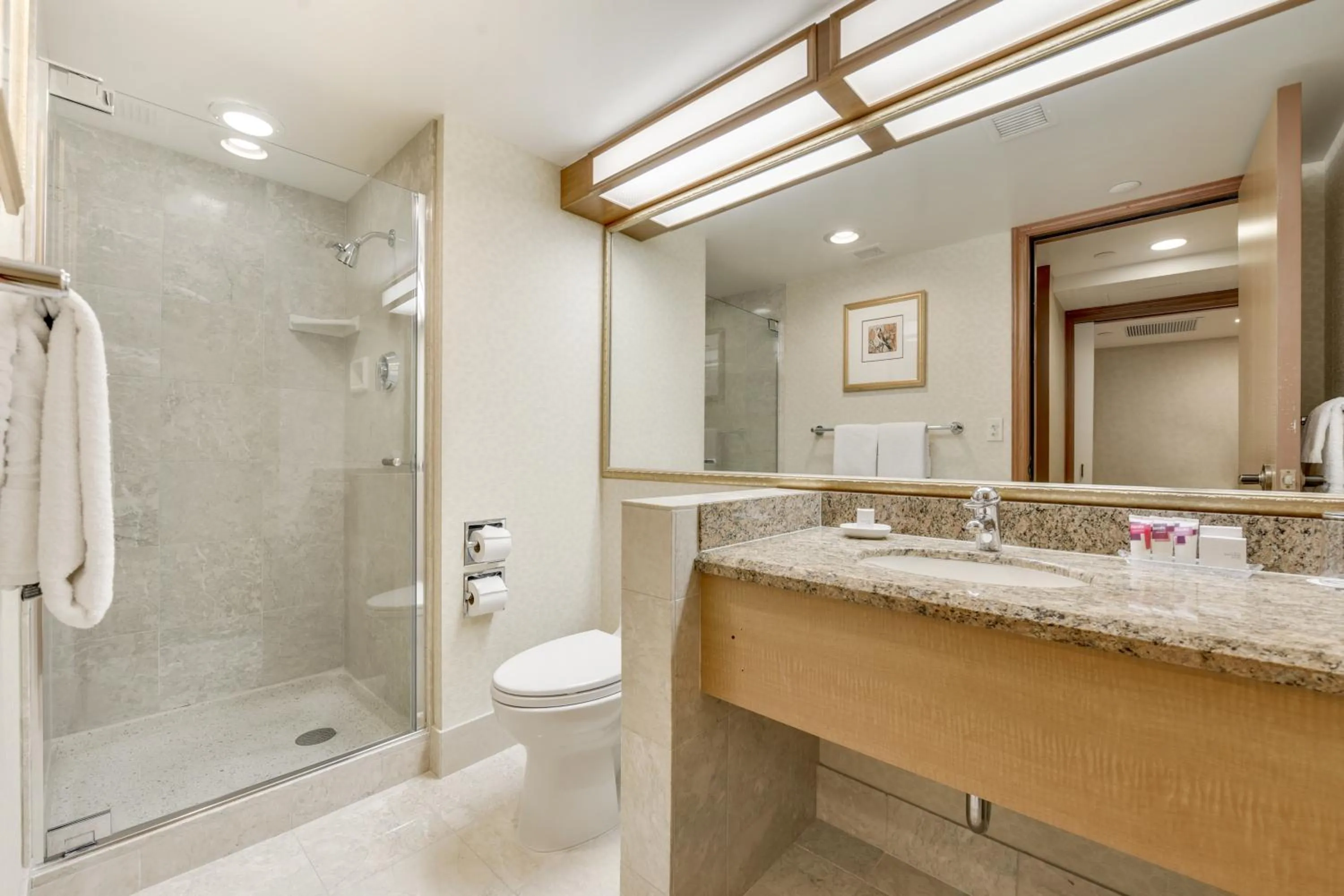 Bathroom in Harrah's Lake Tahoe, A Caesars Destination