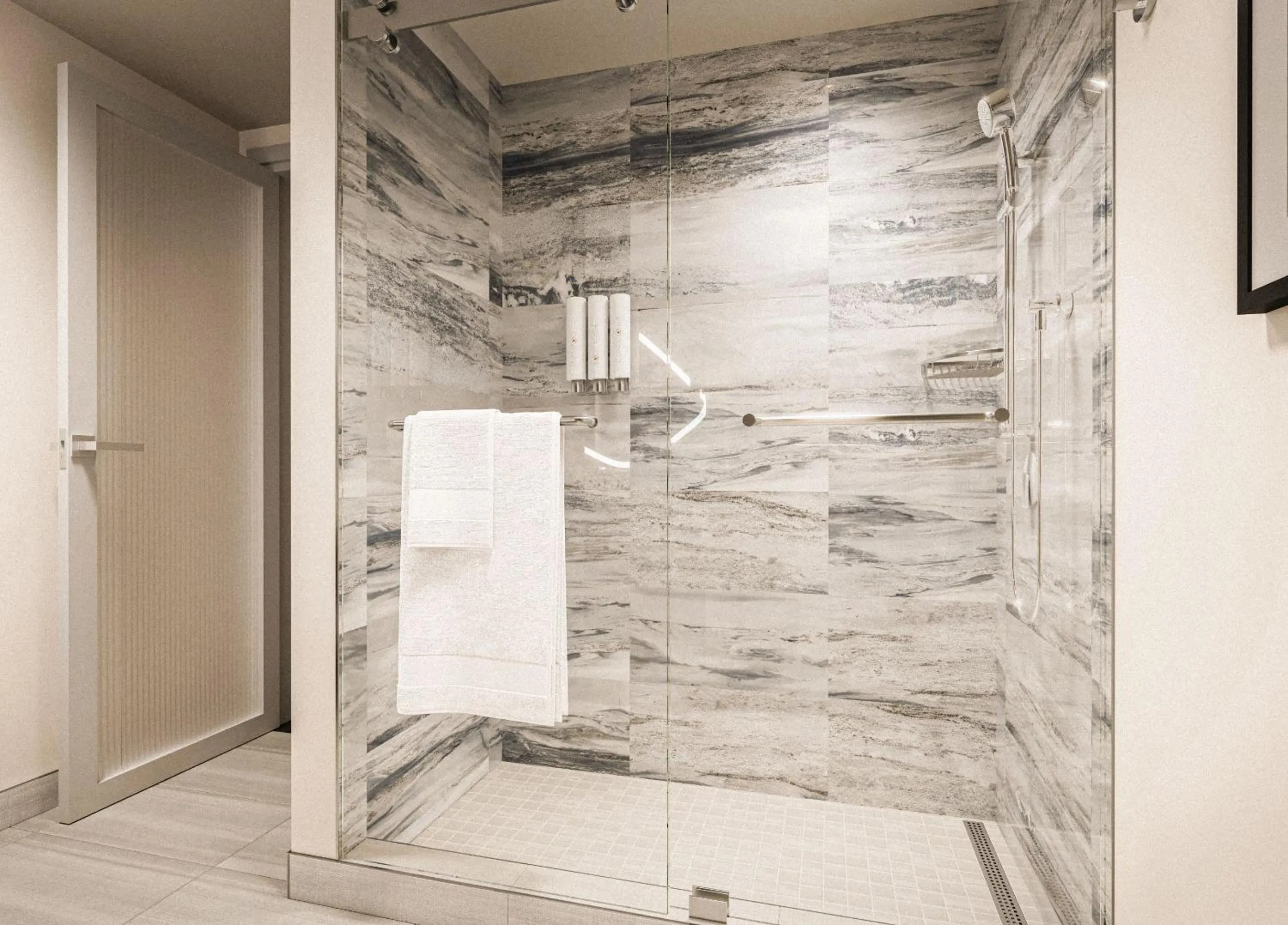 Shower in Caesars Republic Lake Tahoe, A Caesars Destination