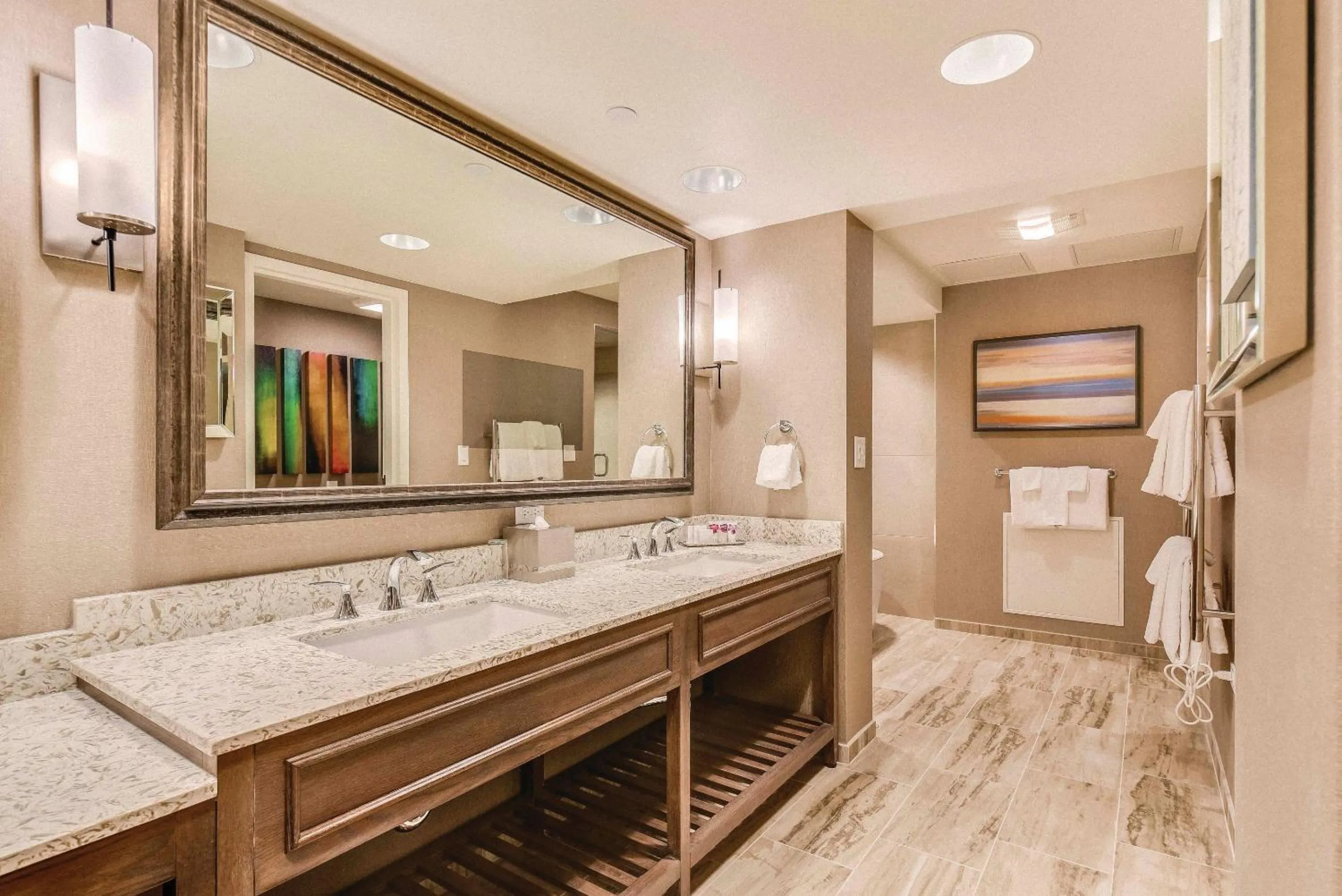 Bathroom in Caesars Republic Lake Tahoe, A Caesars Destination