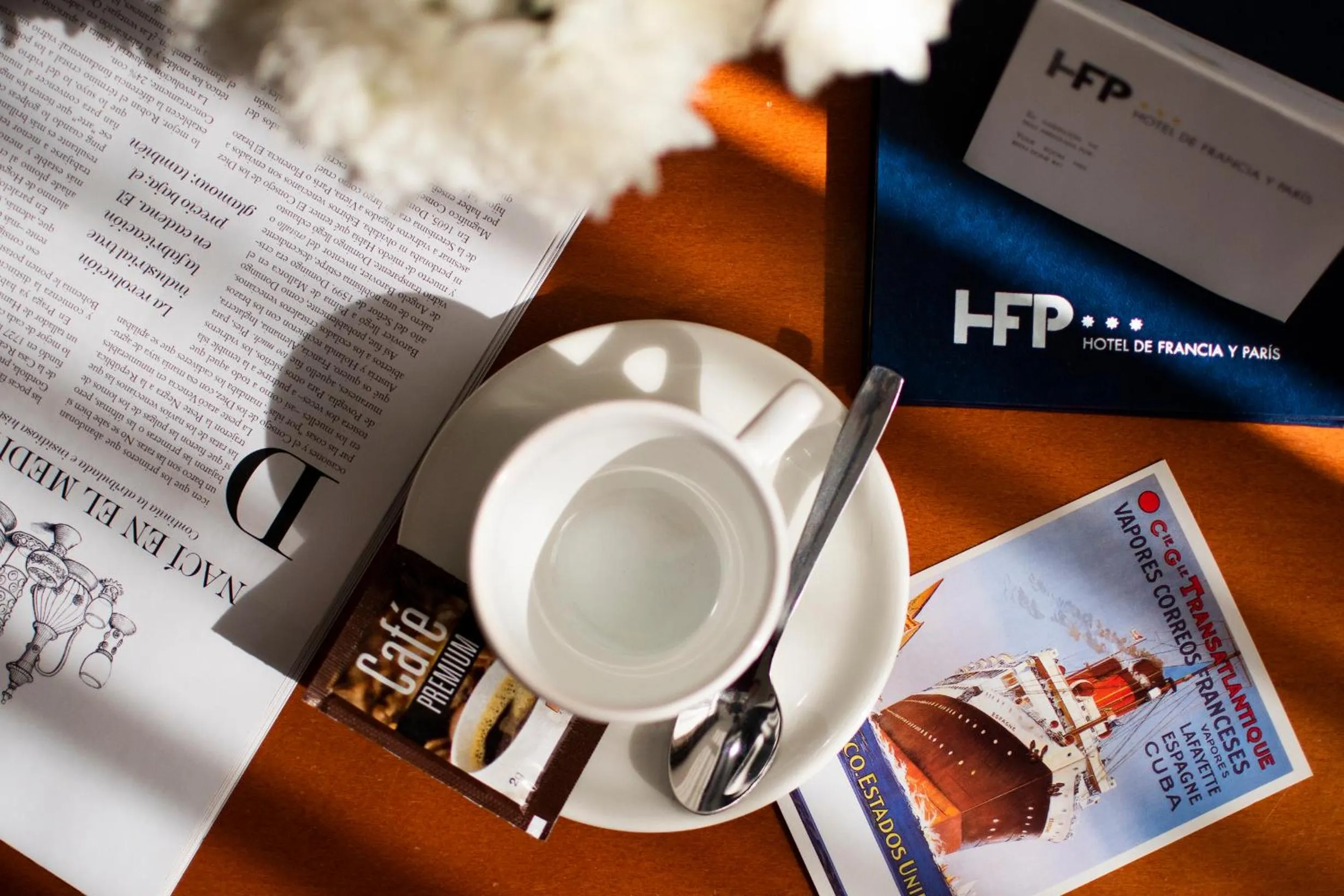 Food and drinks in Hotel de Francia y París