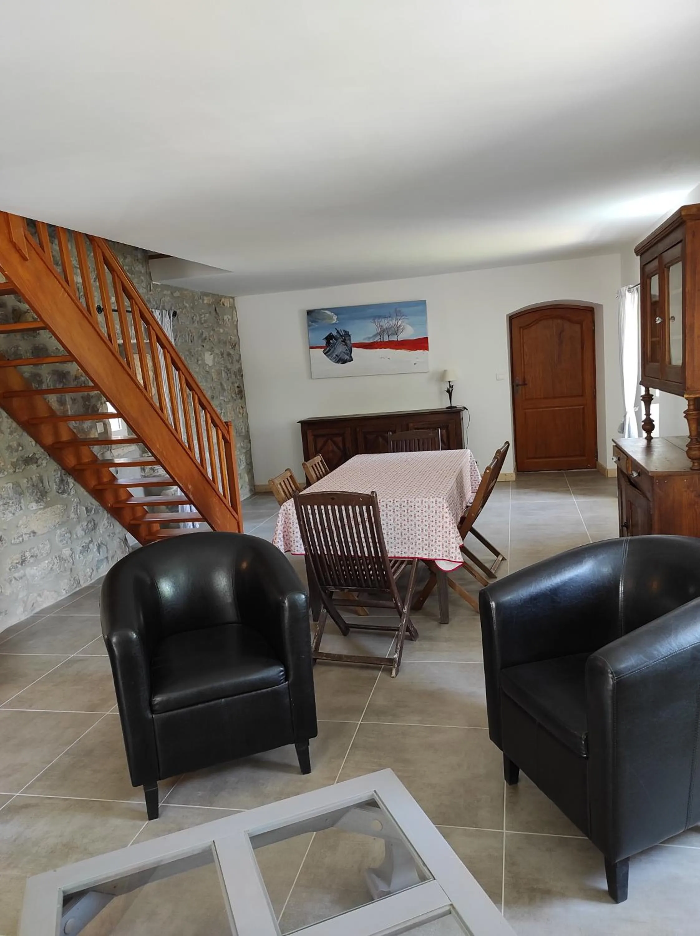 Living room in Logis Hôtel Restaurant Gîte La Bastide du Vébron
