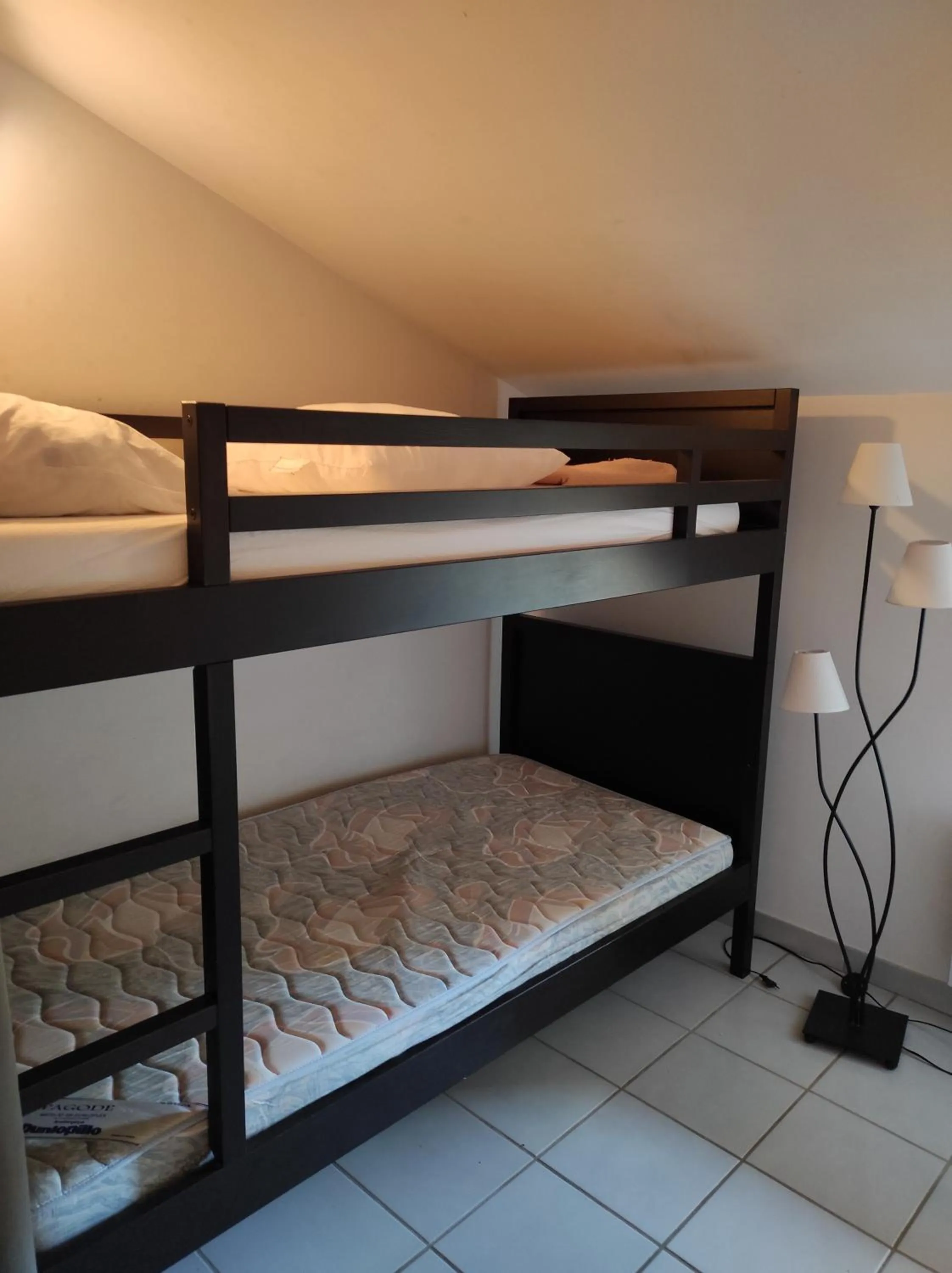 bunk bed, Bed in Logis Hôtel Restaurant Gîte La Bastide du Vébron