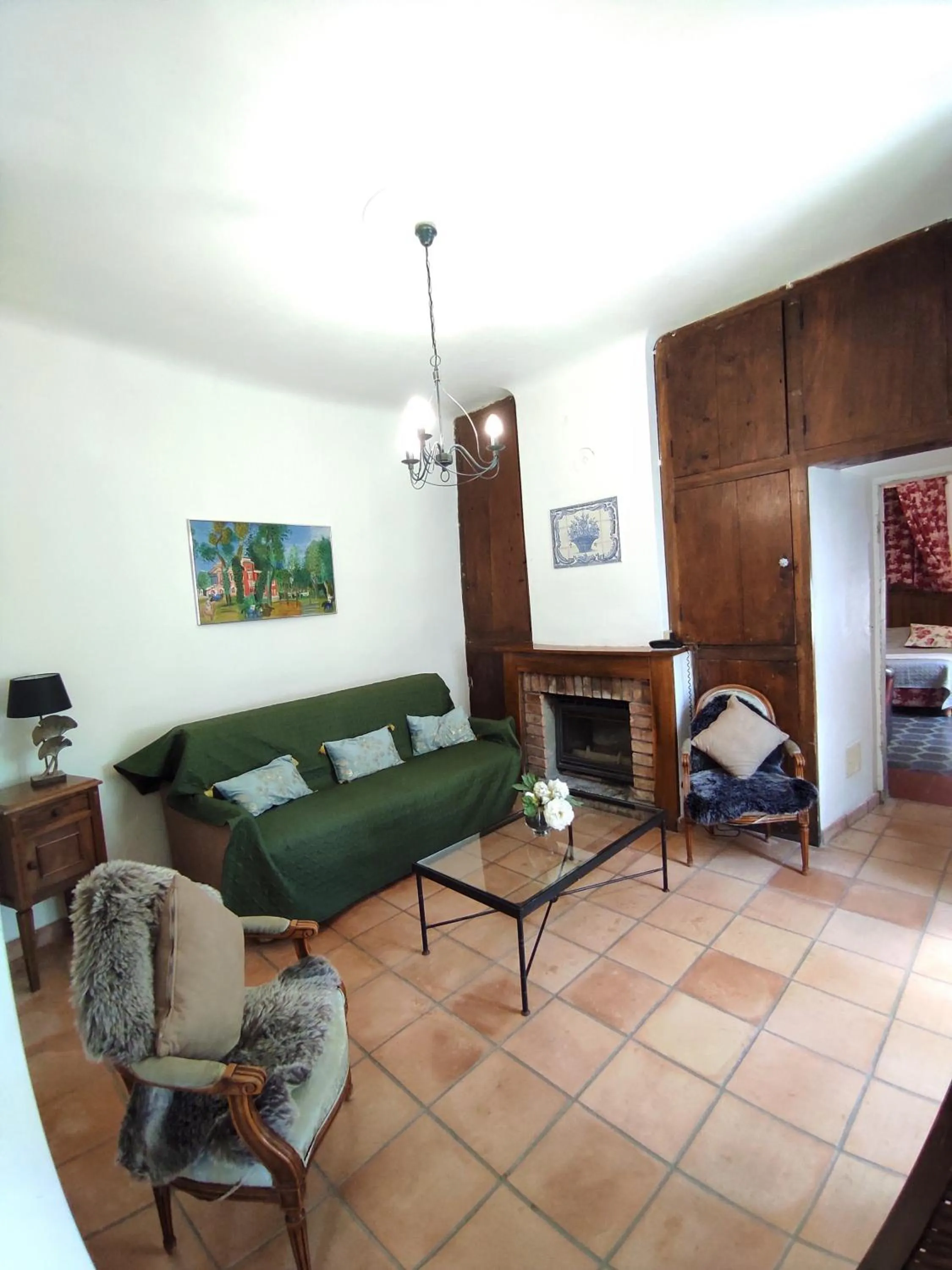 Living room in Logis Hôtel Restaurant Gîte La Bastide du Vébron