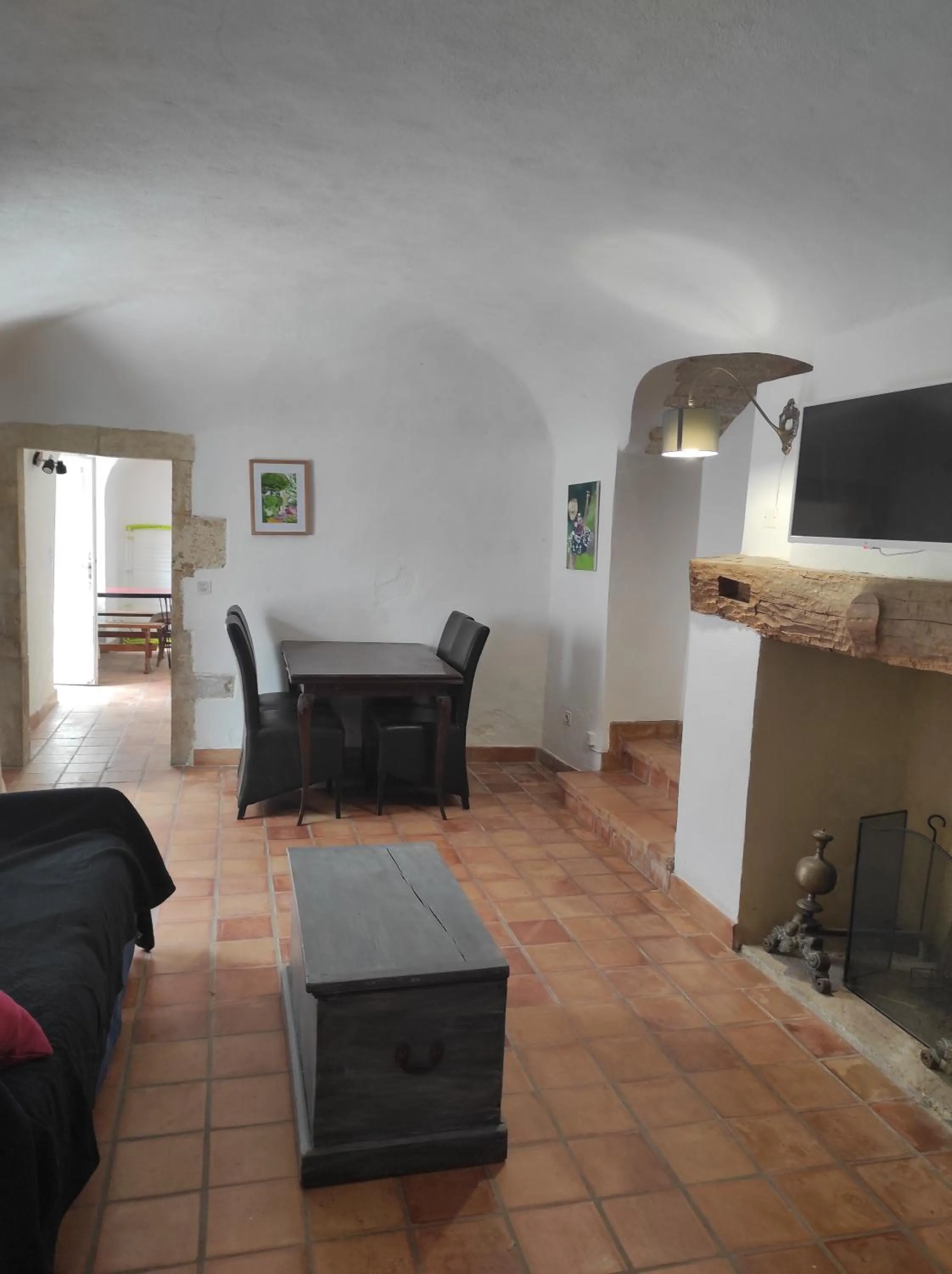Living room in Logis Hôtel Restaurant Gîte La Bastide du Vébron