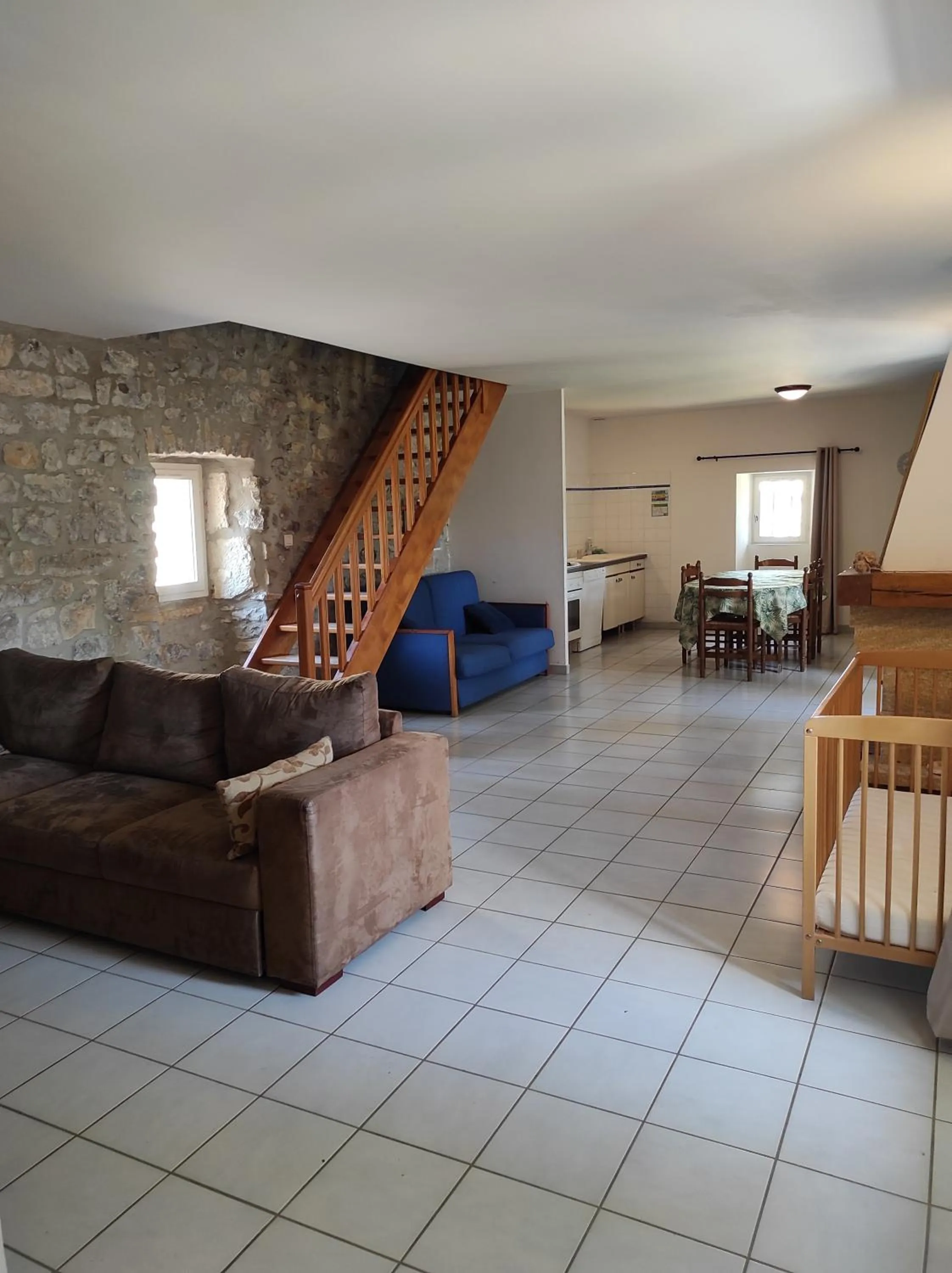 Living room in Logis Hôtel Restaurant Gîte La Bastide du Vébron