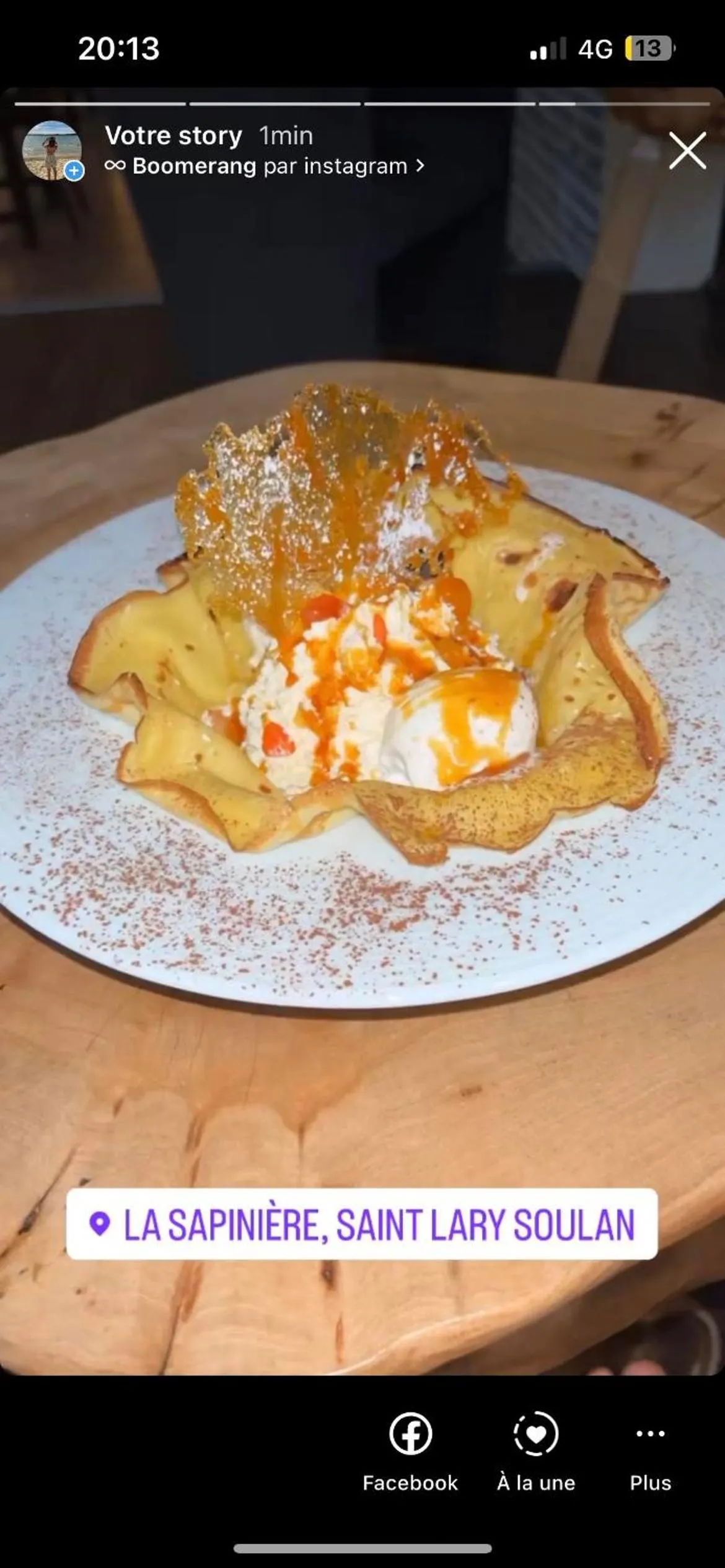 Food and drinks in La Sapinière St Lary Soulan