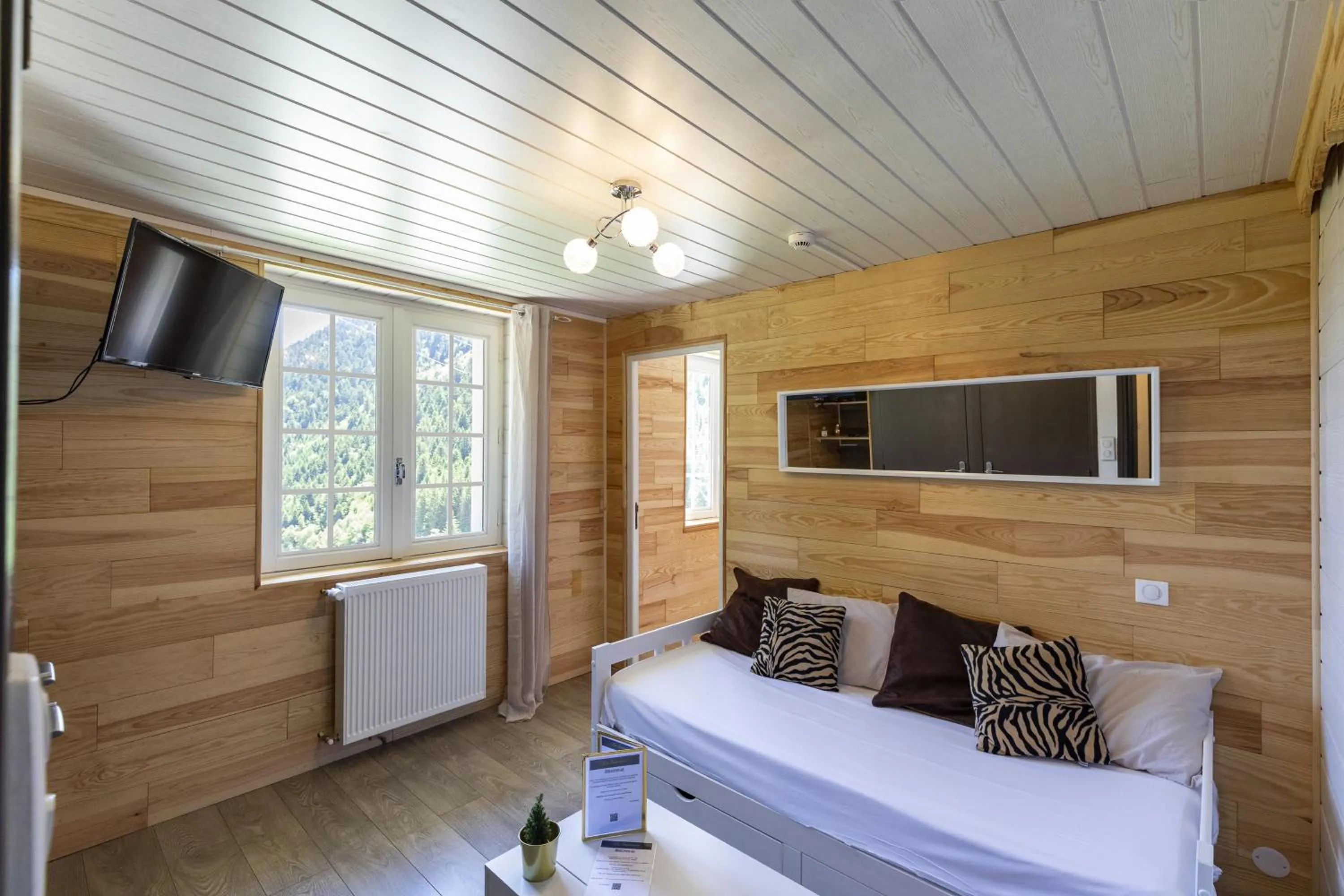 Living room, Bed in La Sapinière St Lary Soulan