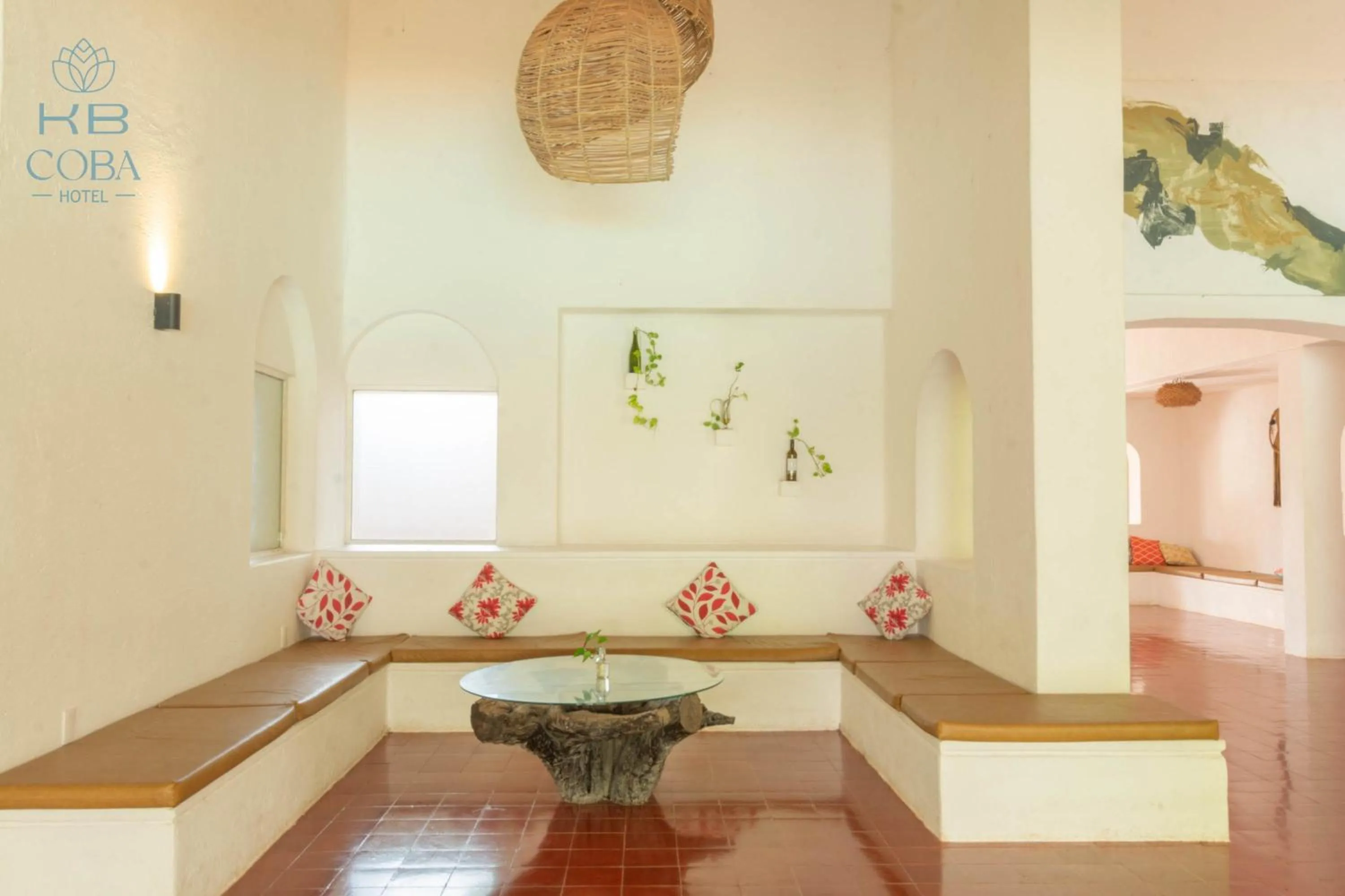 Seating area in Kaab Coba