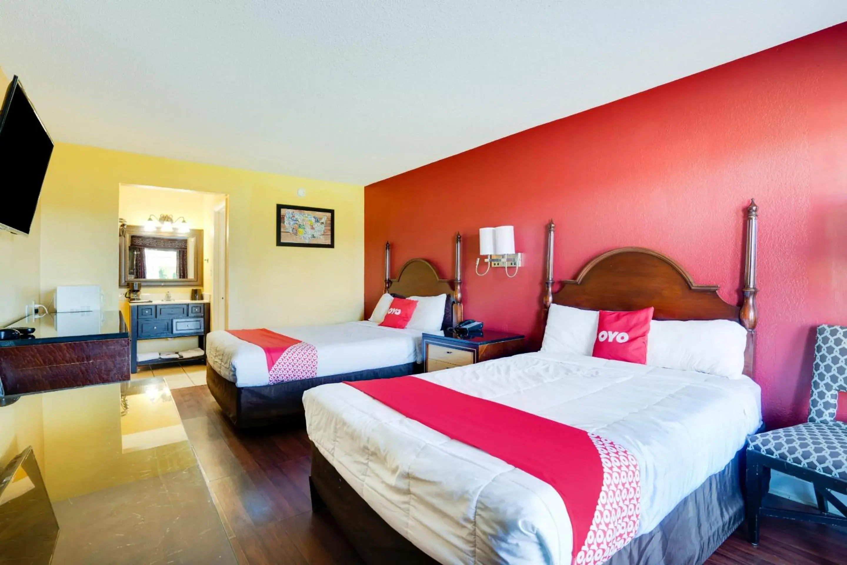 2 Full Bed in OYO Hotel Wade/Fayetteville I-95 South 2 Full Bed in OYO Hotel Wade/Fayetteville I-95 South