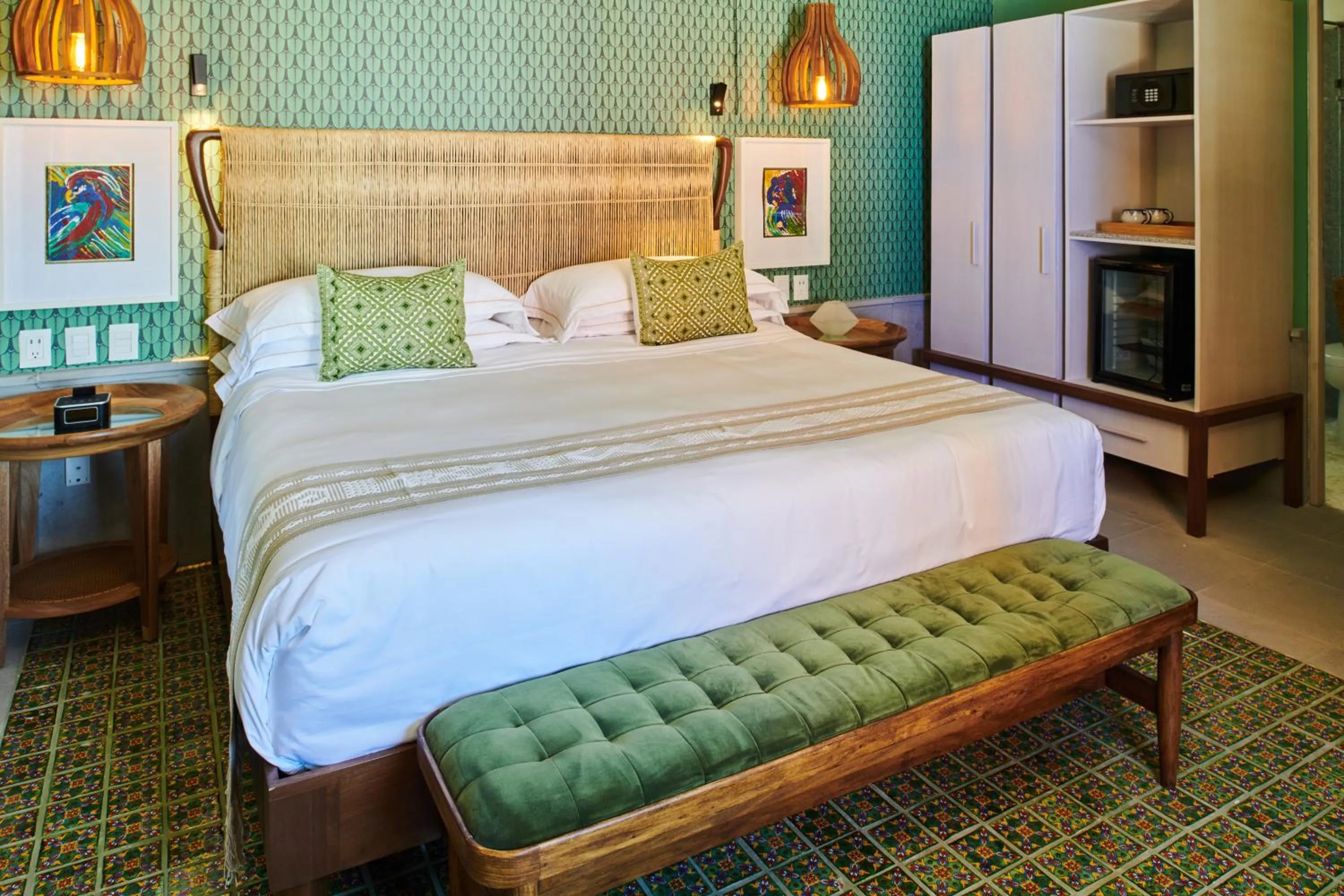 Bedroom, Bed in Hotel Boutique Luxury Patio Azul