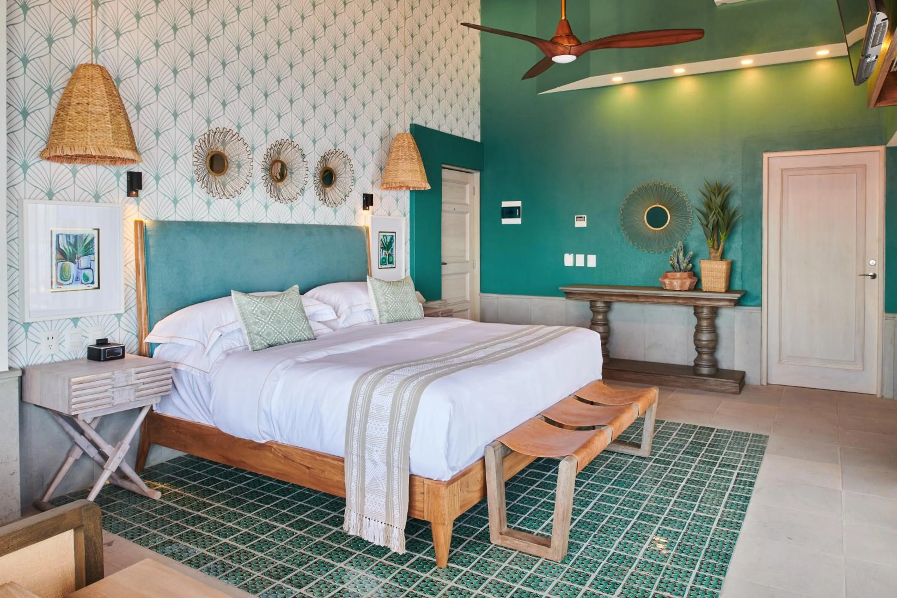 Bedroom, Bed in Hotel Boutique Luxury Patio Azul