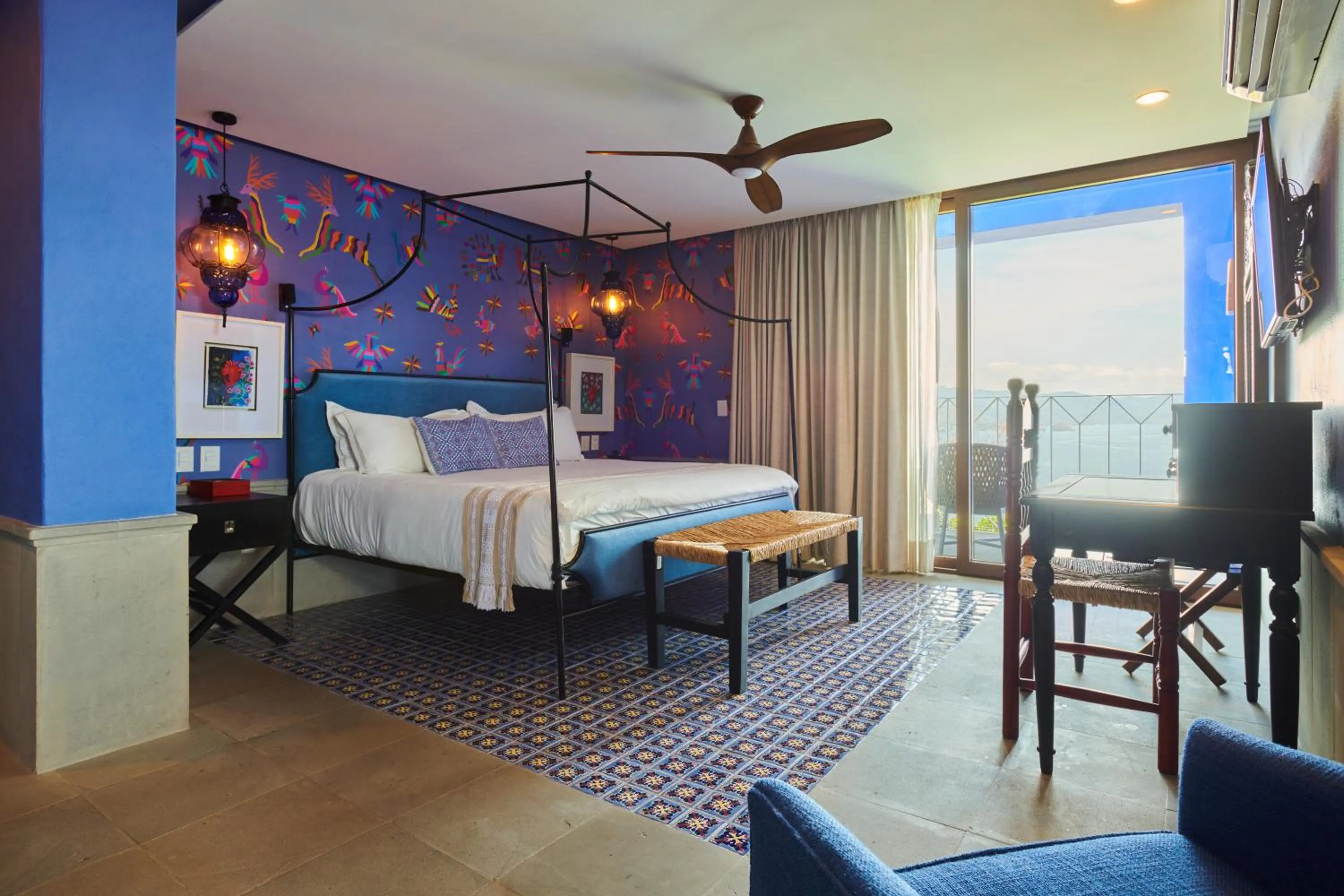 Bedroom, Bed in Hotel Boutique Luxury Patio Azul