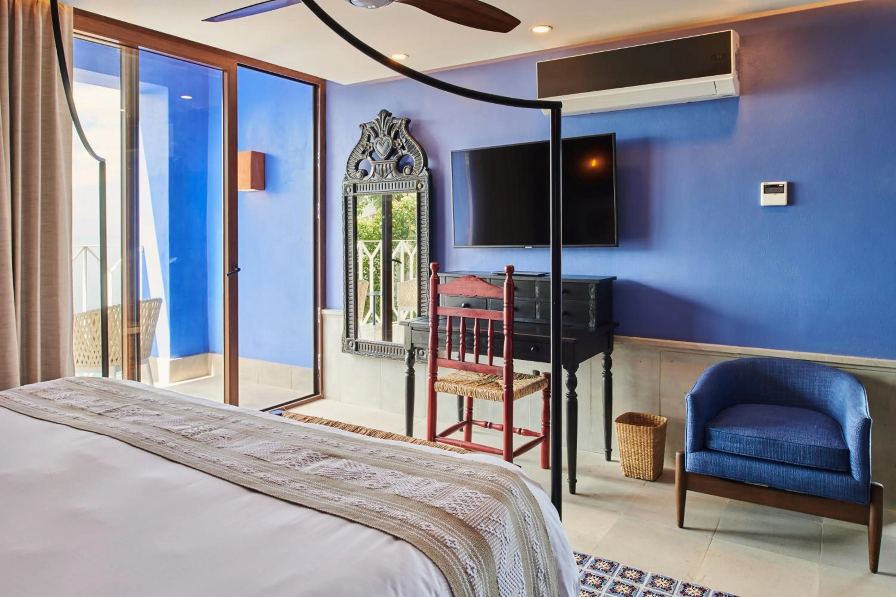 Bedroom, Bed in Hotel Boutique Luxury Patio Azul
