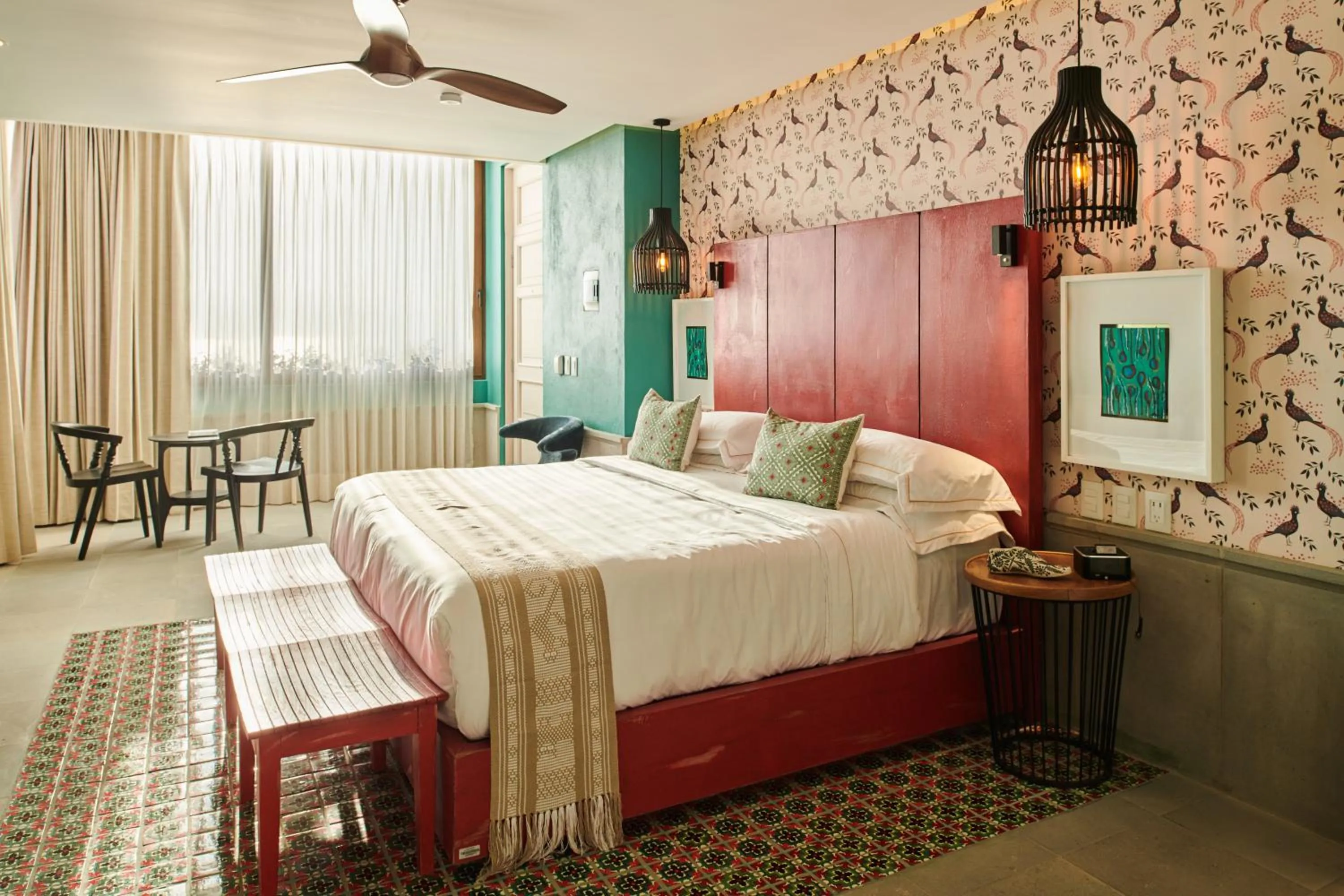 Bed in Hotel Boutique Luxury Patio Azul