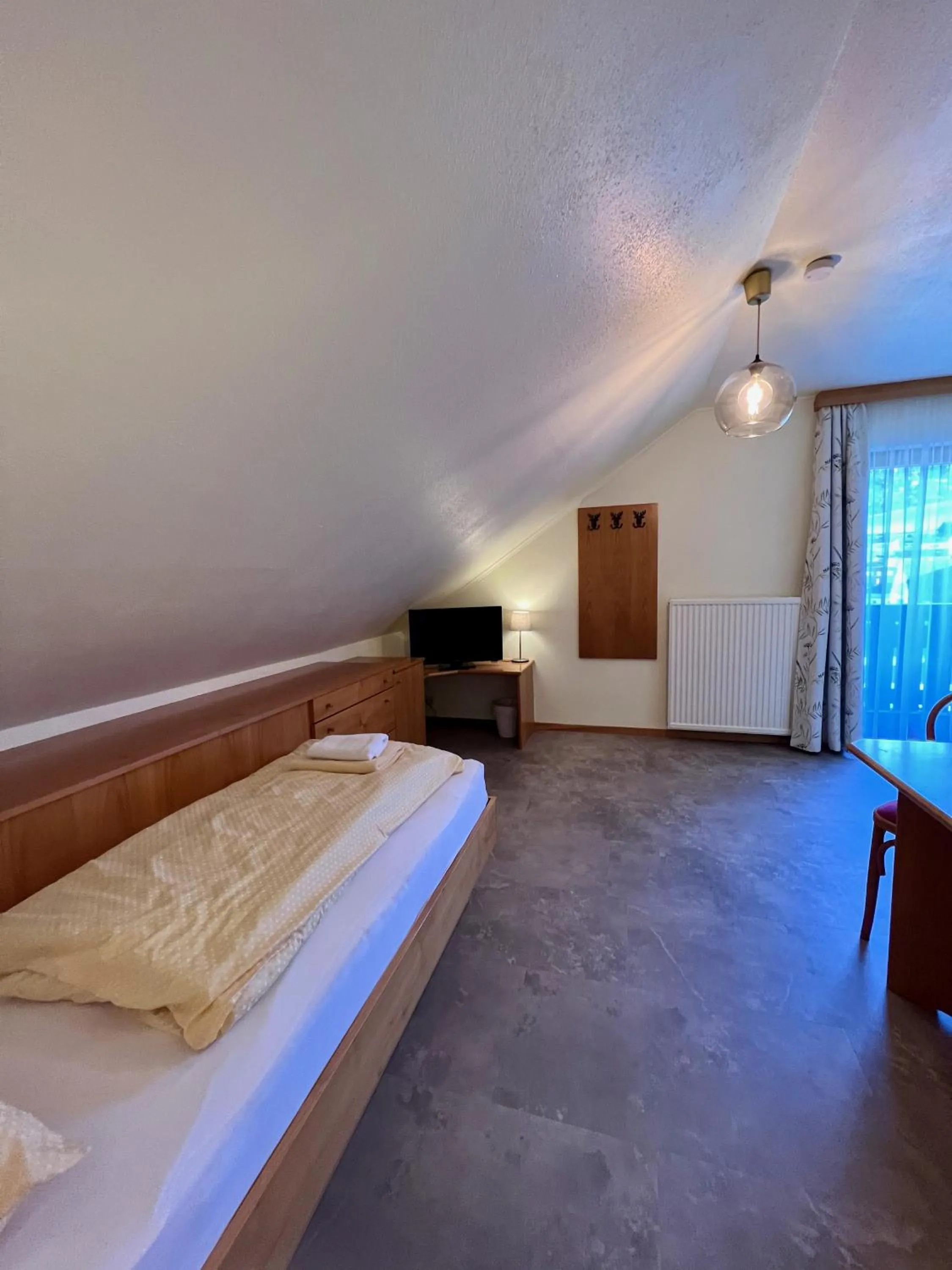 Bedroom, Bed in Pension Lambrecht