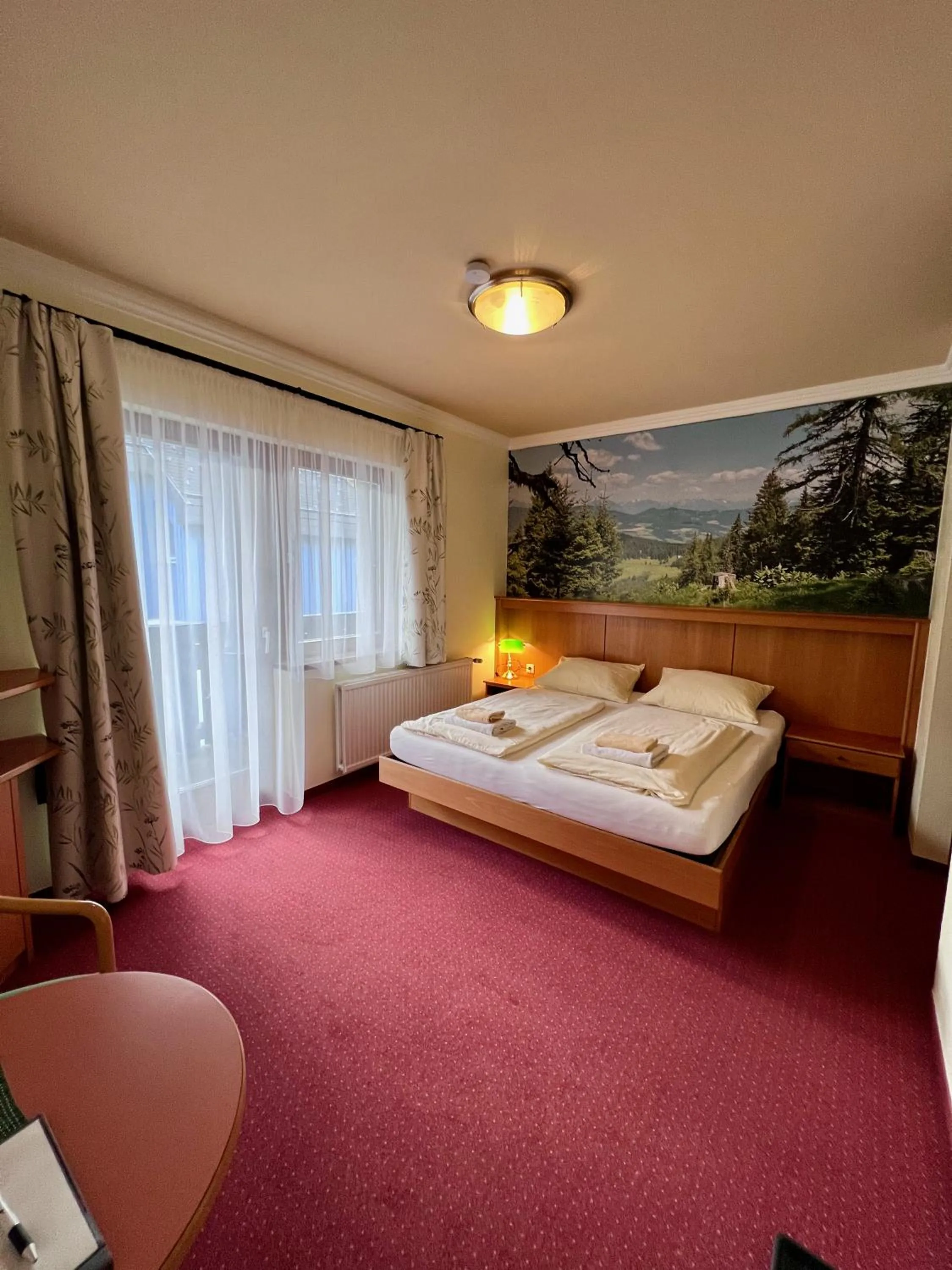 Bedroom, Bed in Pension Lambrecht