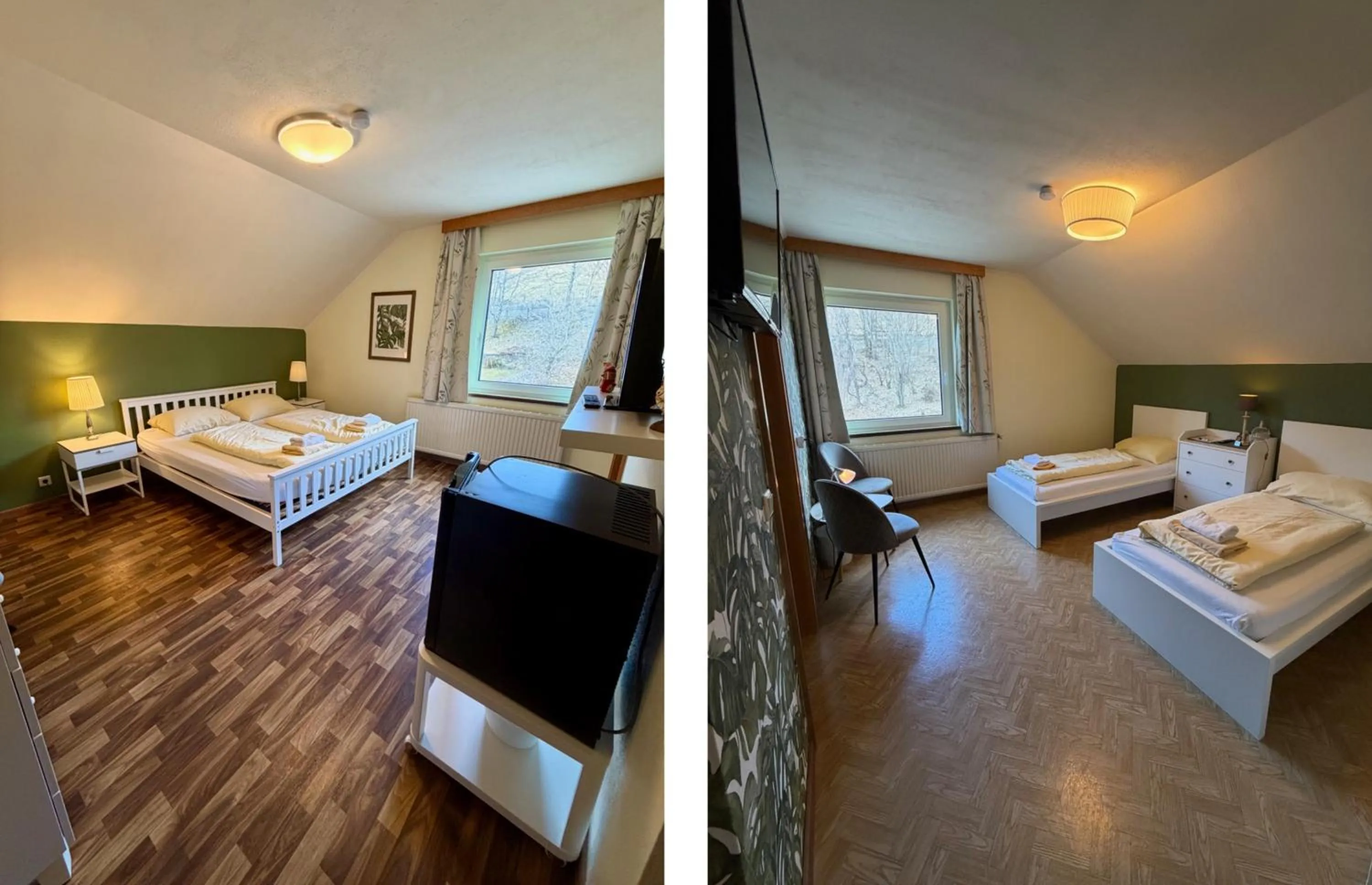 Bedroom, Bed in Pension Lambrecht