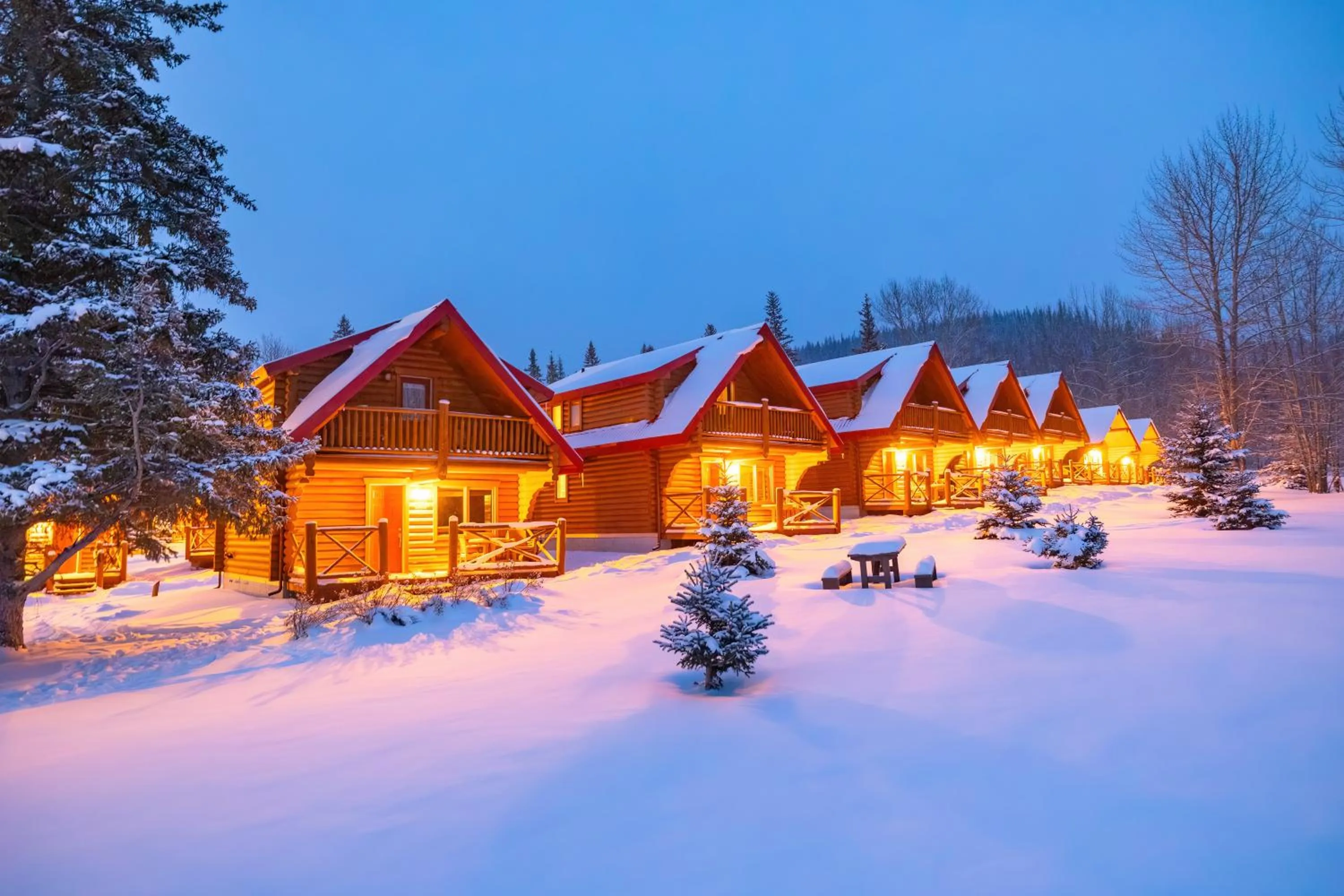 Property building in Miette Mountain Cabins